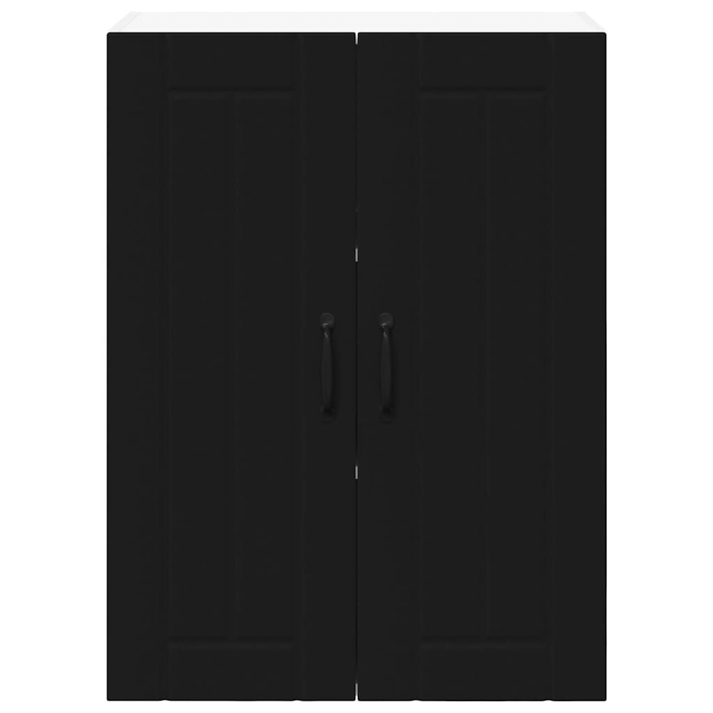 Kitchen Wall Cabinet Black 60 x 31 x 80 cm Engineered Wood