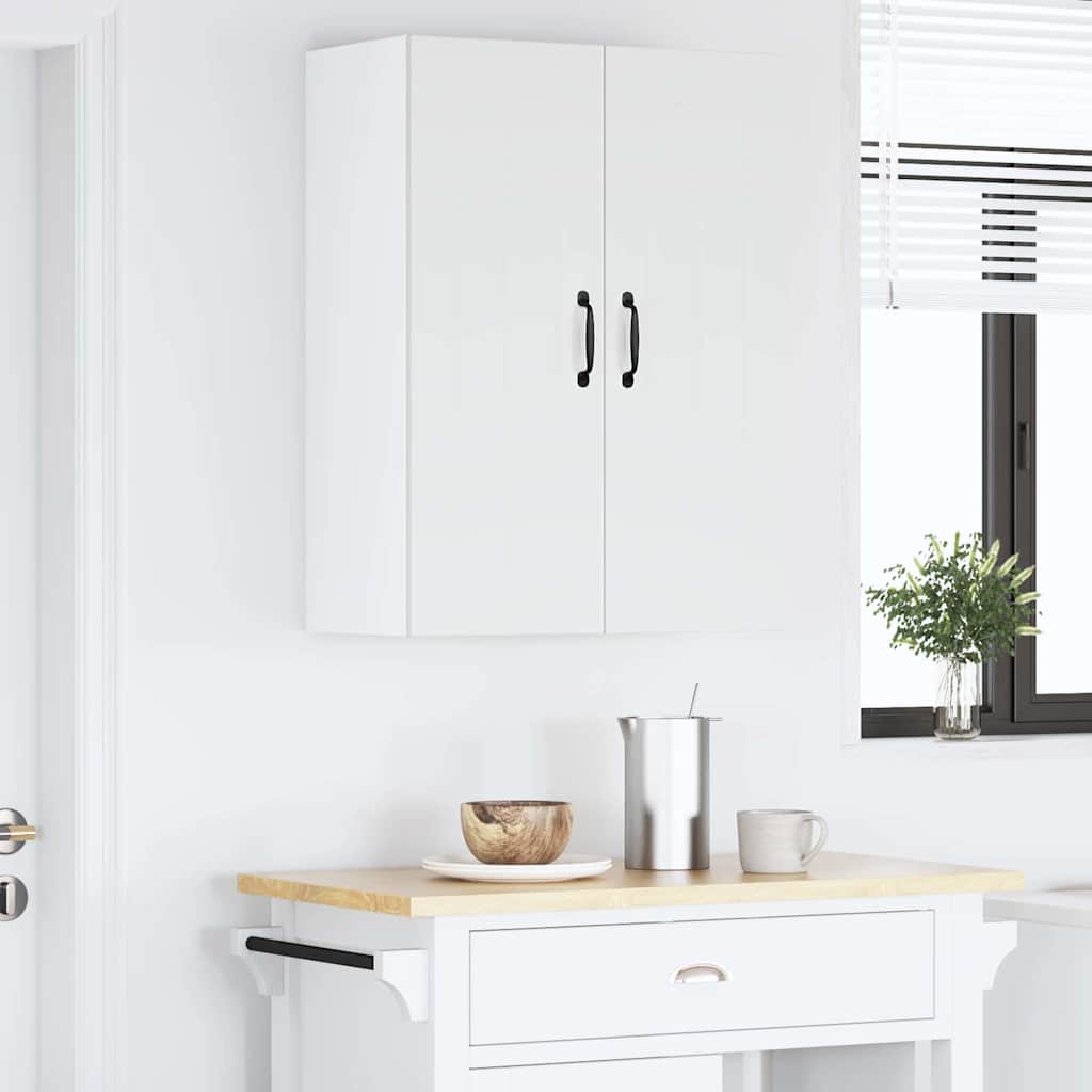 Kitchen Wall Cabinet with Door High Gloss White 60 x 31 x 80 cm