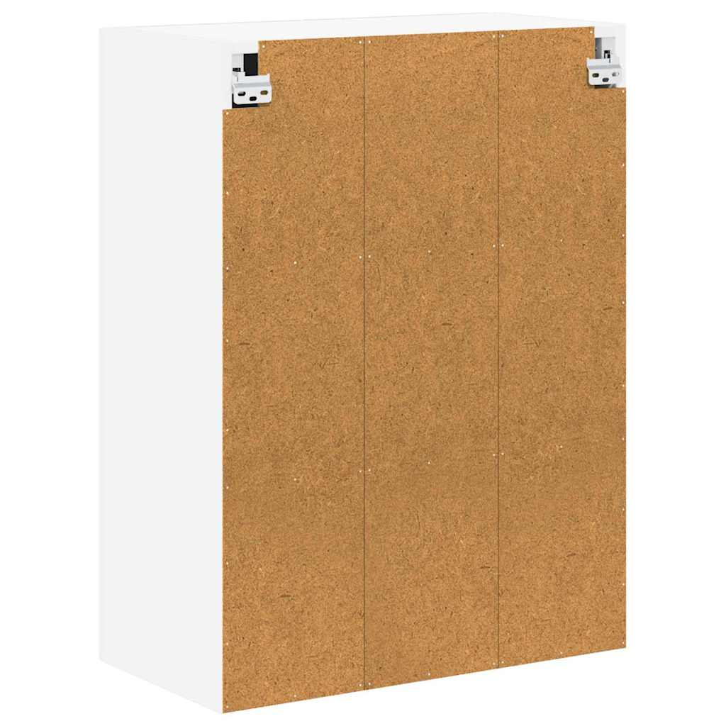 Kitchen Wall Cabinet with Door High Gloss White 60 x 31 x 80 cm