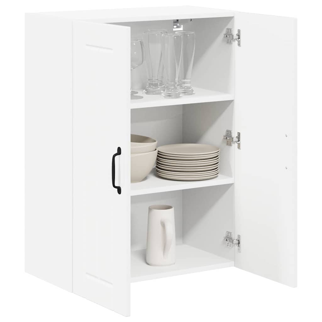 Kitchen Wall Cabinet with Door High Gloss White 60 x 31 x 80 cm