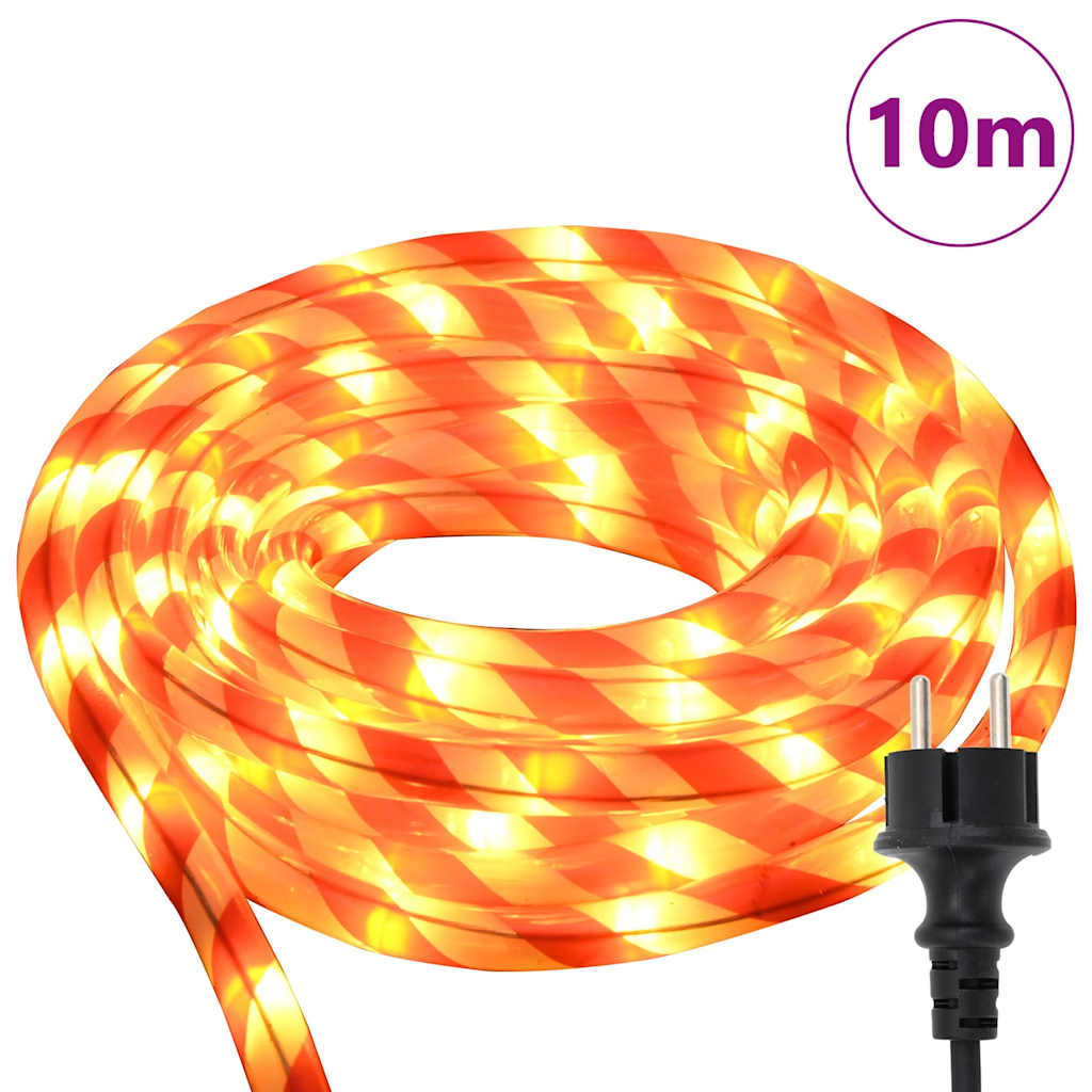 Rope Light With 240 Leds Warm White Pvc