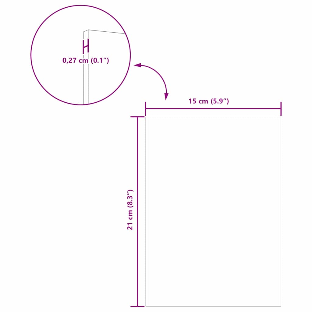 Decor Panels 12 Pcs 15 X 21 X 0.3 Cm