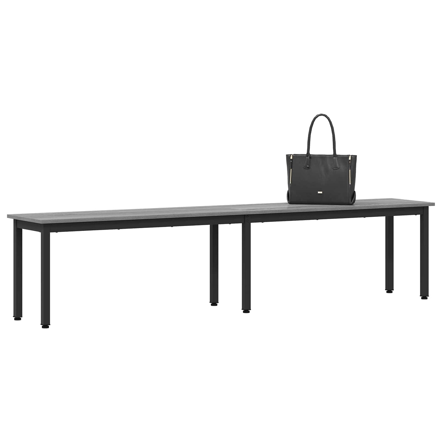 vidaXL Bench Grey Sonoma 200 x 35 x 45 cm Engineered Wood