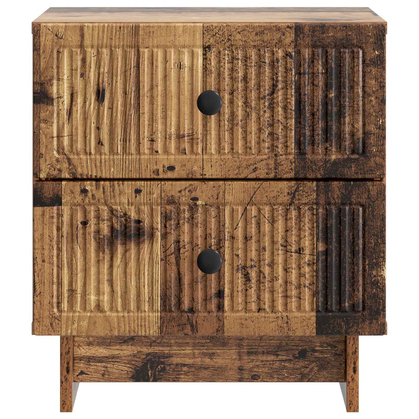 vidaXL Bedside Cabinet Old Wood 43 x 34.5 x 47.5 cm Engineered Wood