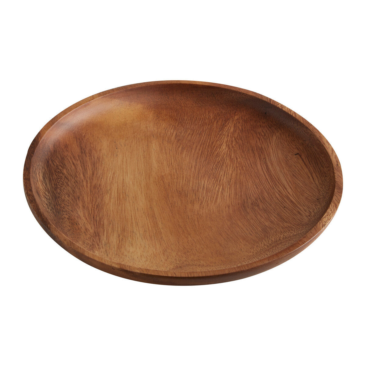 Kora Round Acacia Wood Plate