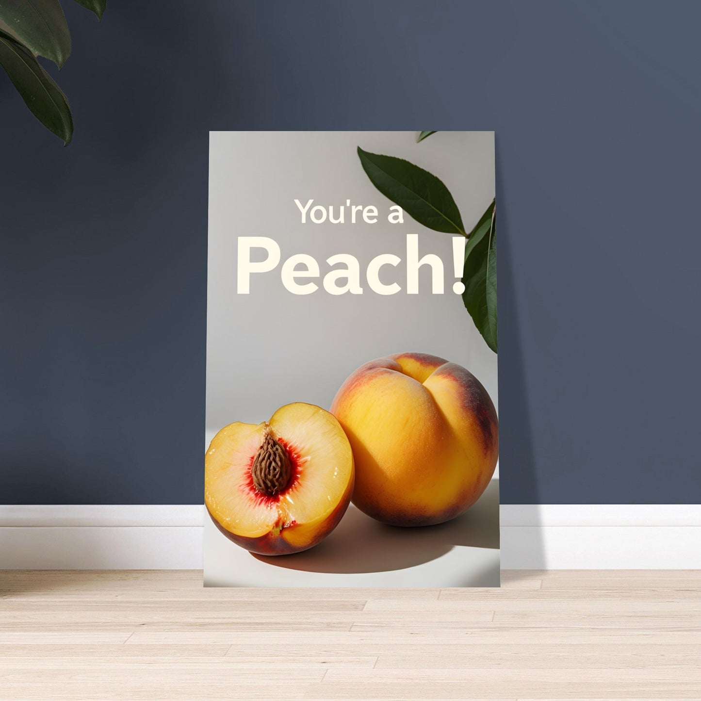 Peach Wall Art – Kitchen Fruit Print