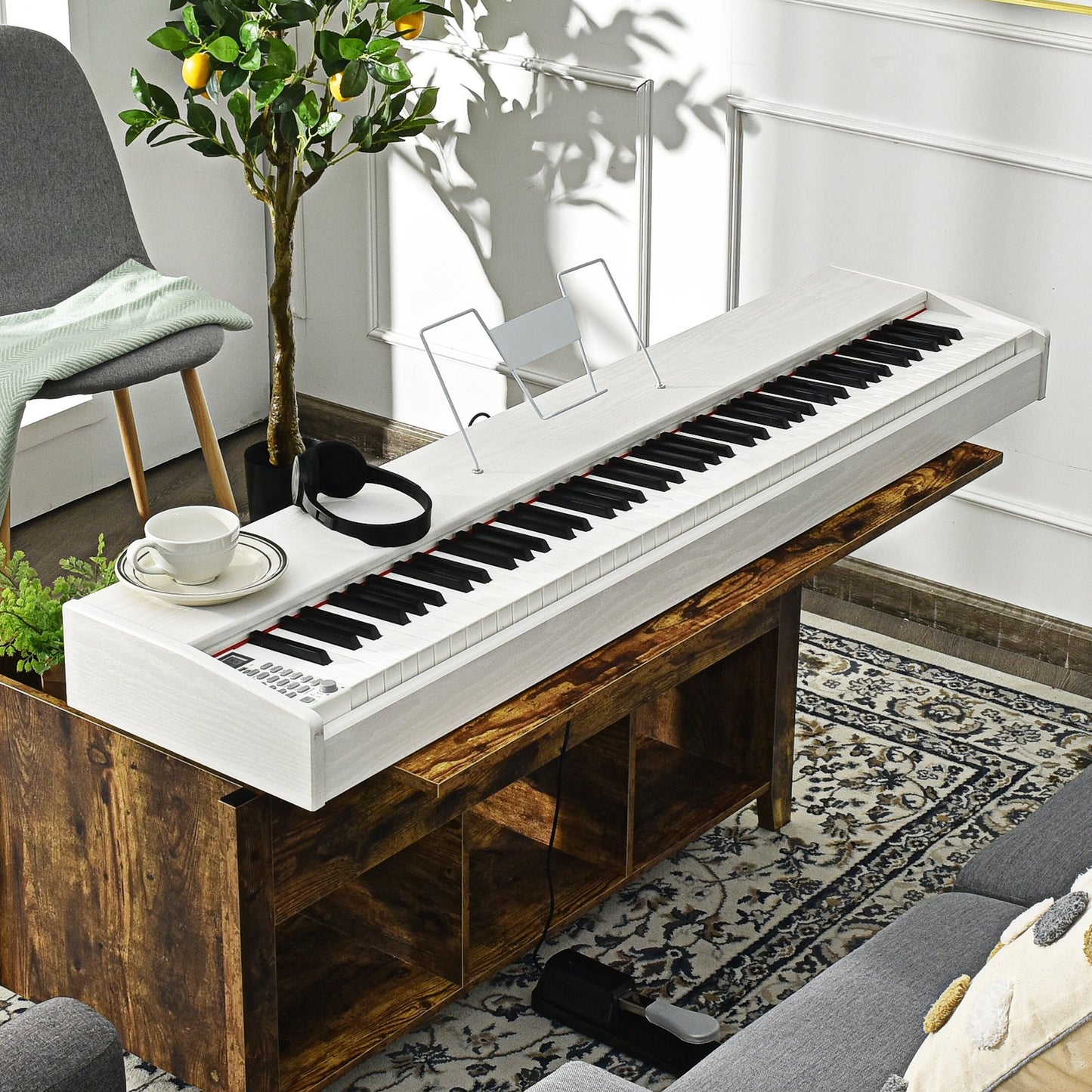 Full Size Weighted 88-Key Digital Piano for Beginner-Black