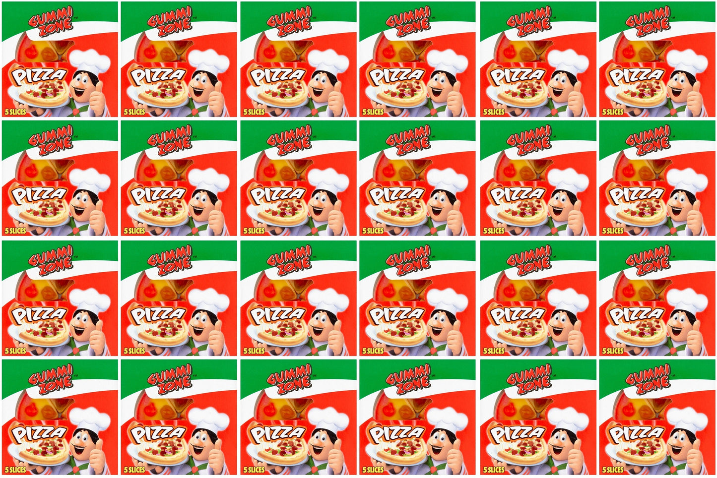 24 x Gummi Zone 5 Pizza Slices 21G