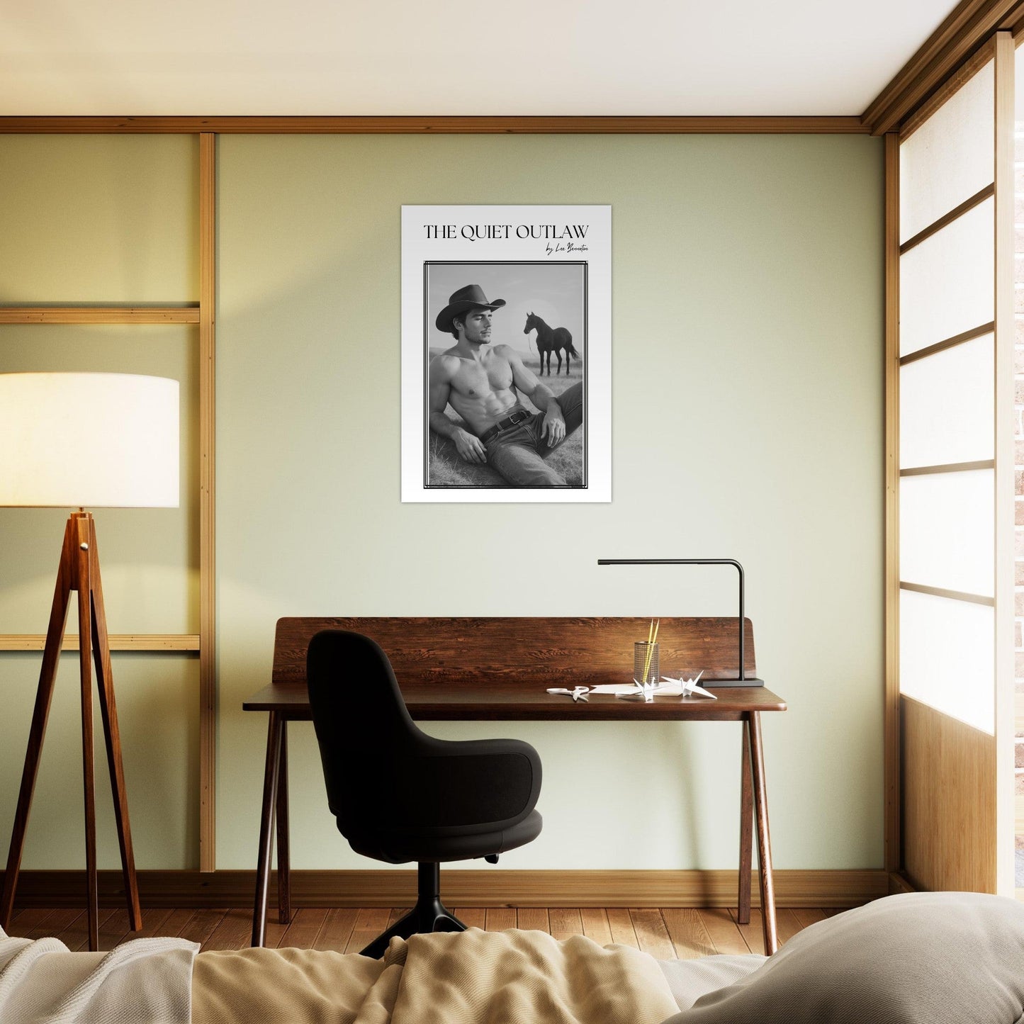 80s Western Cowboy Wall Art - The Quiet Outlaw