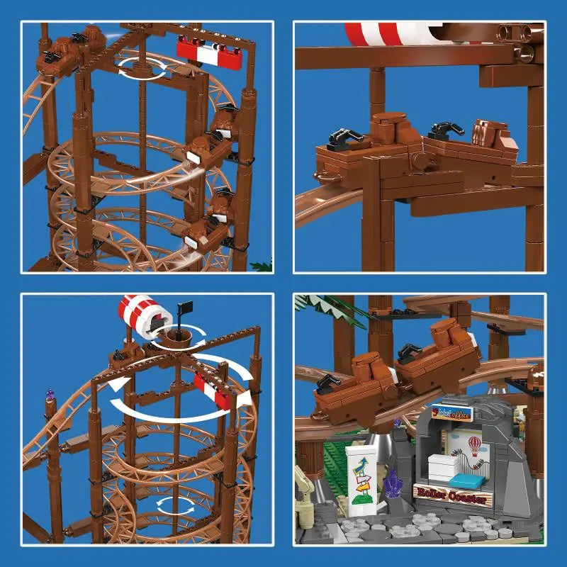 MouldKing Double Helix Pirate Rollercoaster 11013