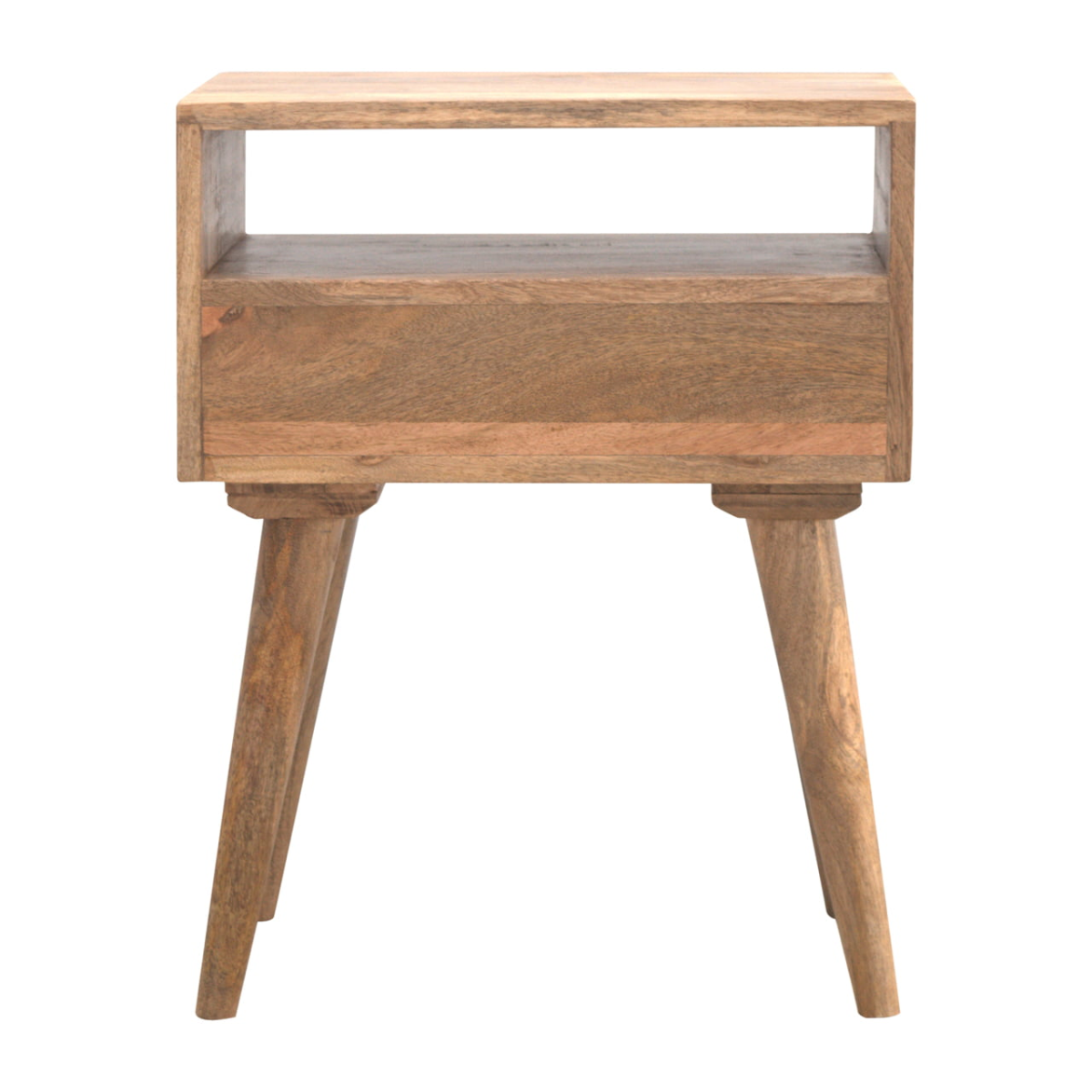 Artisan Furniture Solid Wood Modern Bedside with Open Slot
