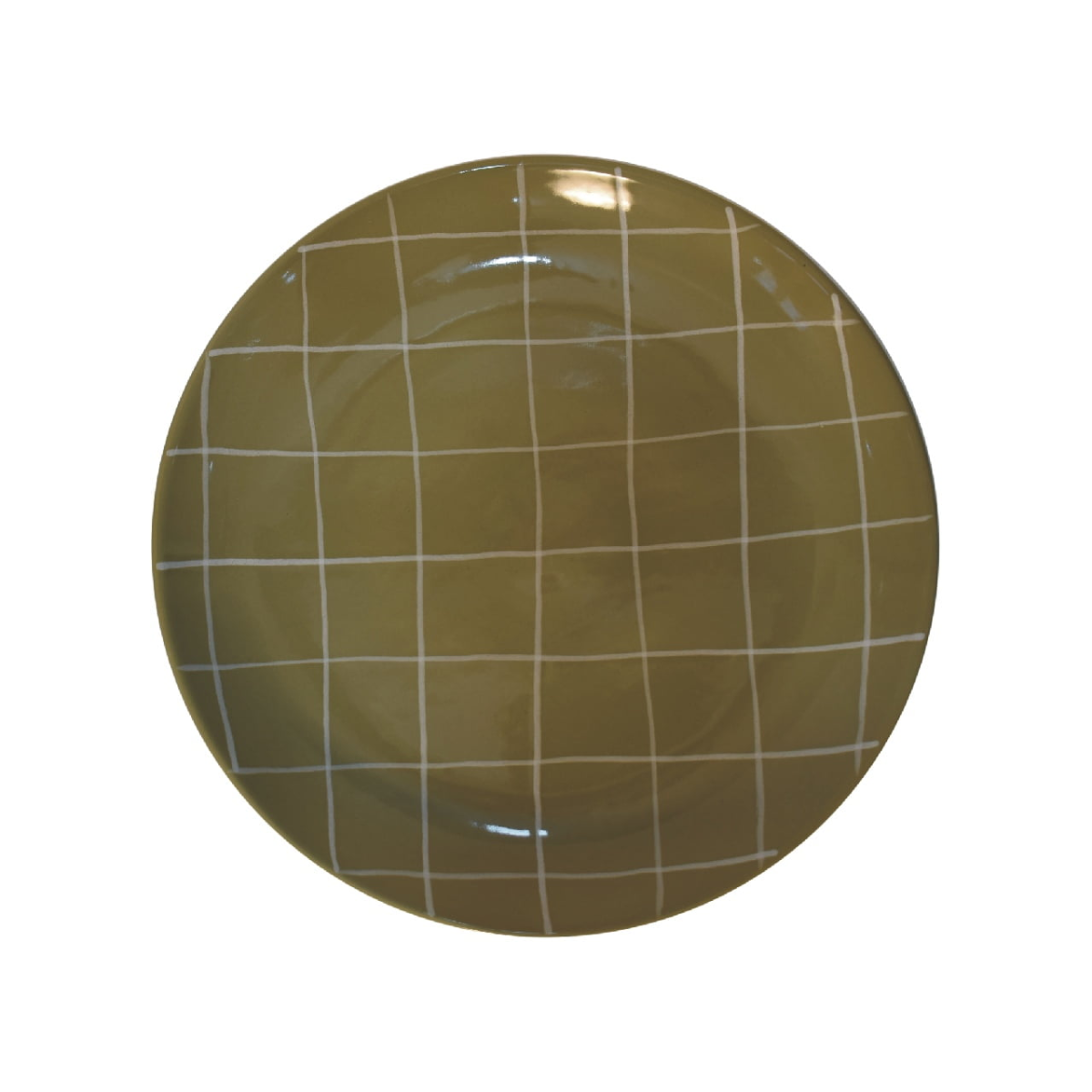 Artisan Furniture Serveware - Dahlia Plate Set, Olive Green