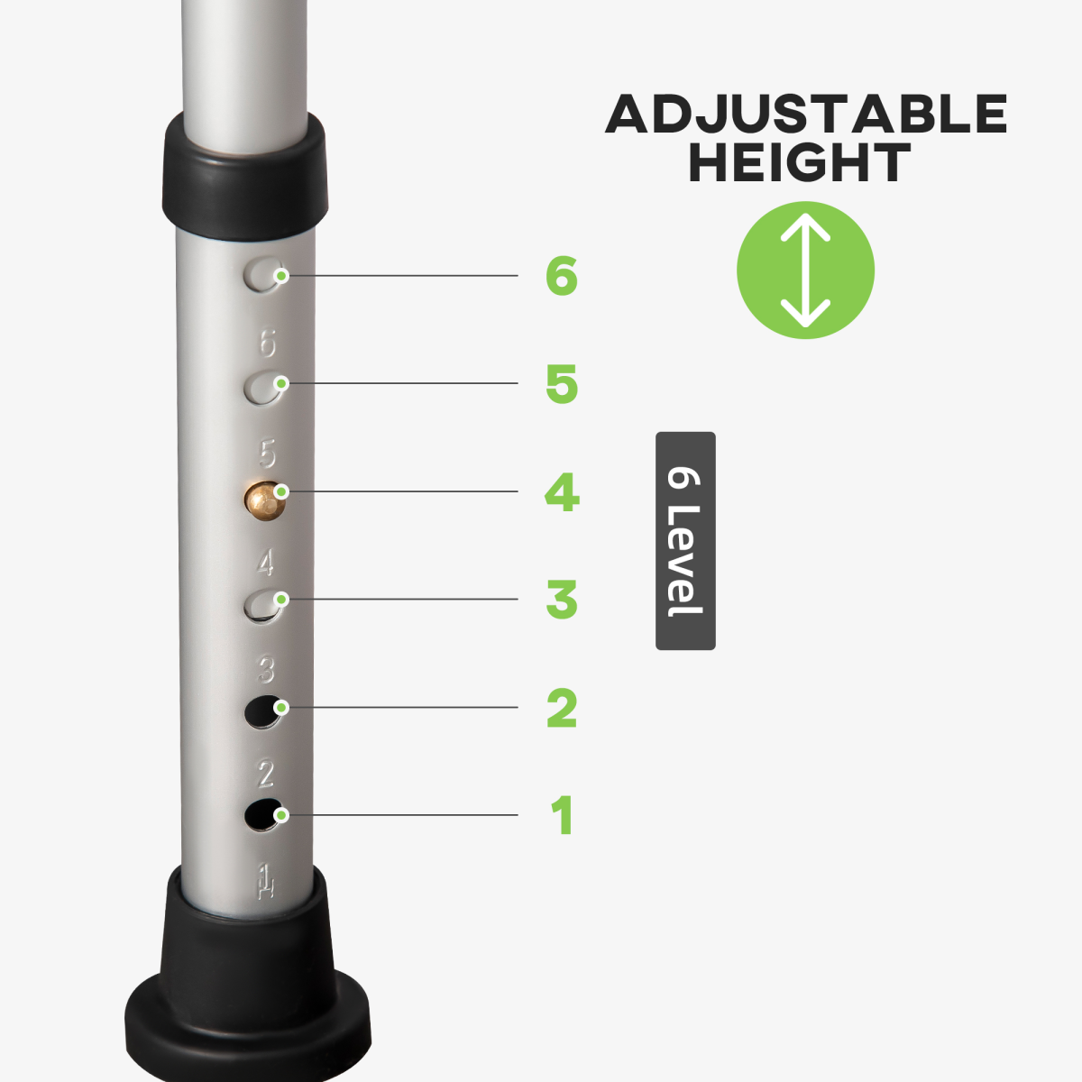Adjustable Shower Stool with Suction Foot Pads for Elderly Disabled