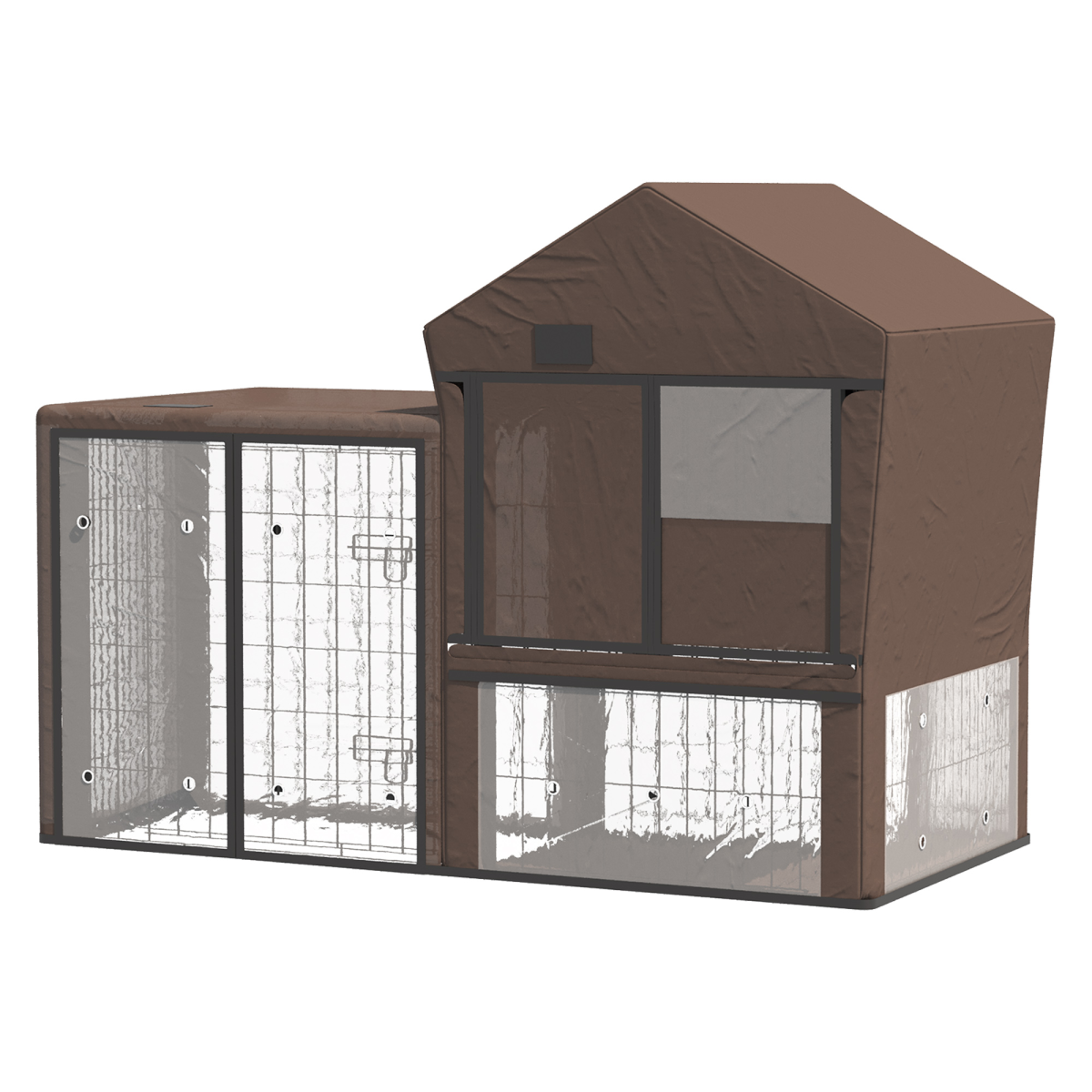 Rabbit Hutch Cover, Bunny Guinea Pig Cage Protector Water-Resistant Cover