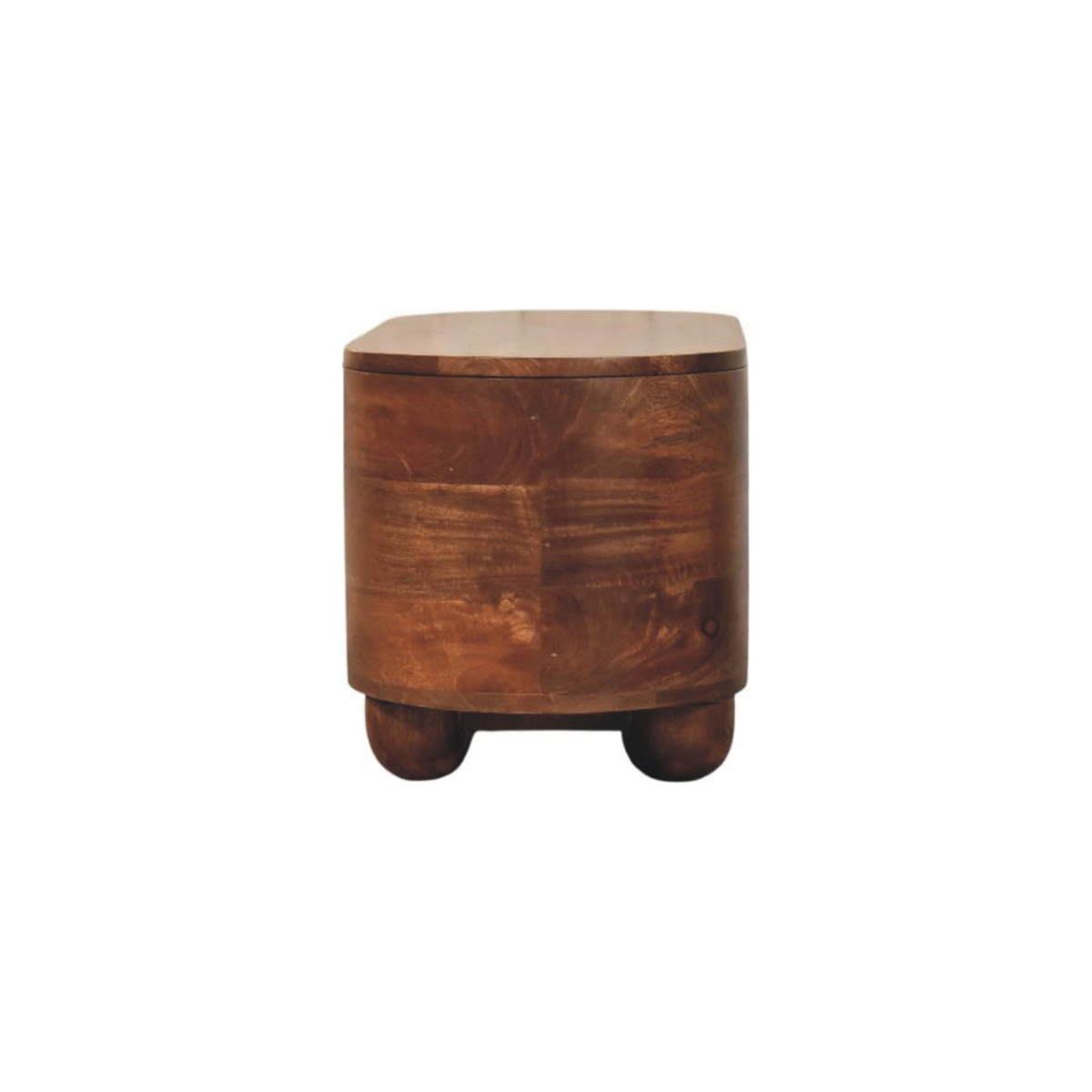 Artisan Furniture Solid Wood Curva Storage Trunk, Brown