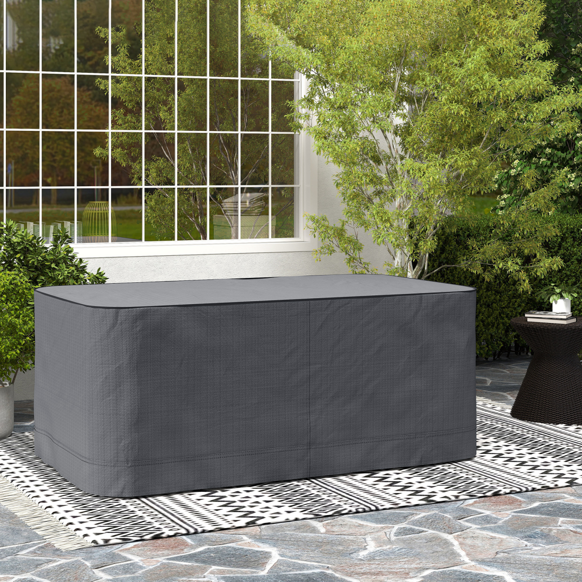 Garden 2-3 Seater Sofa Cover Furniture Water Resistant All-weather Grey