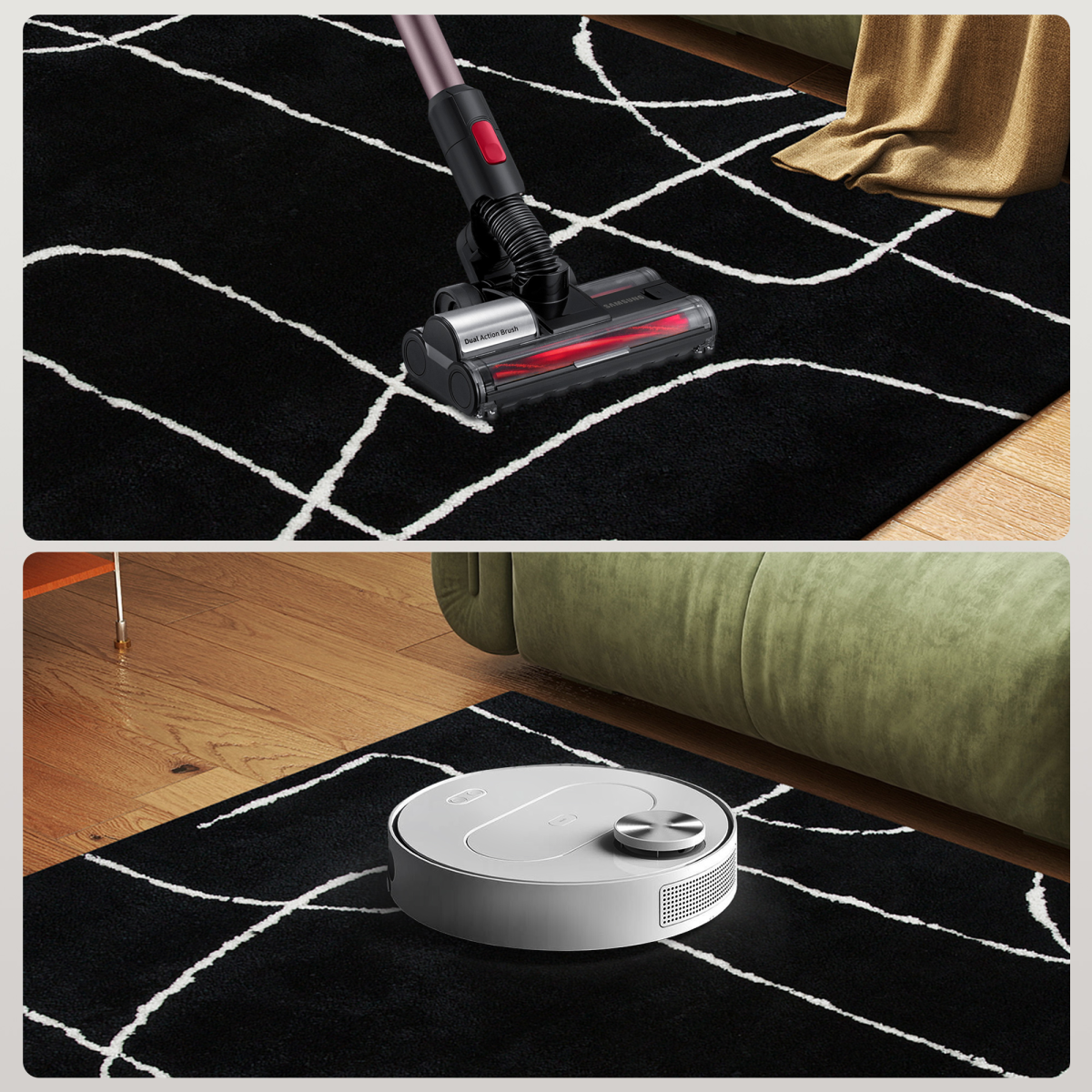 HOMCOM High Pile Modern Shaggy Rug, Soft Floor Carpet 120 x 170 cm, Black