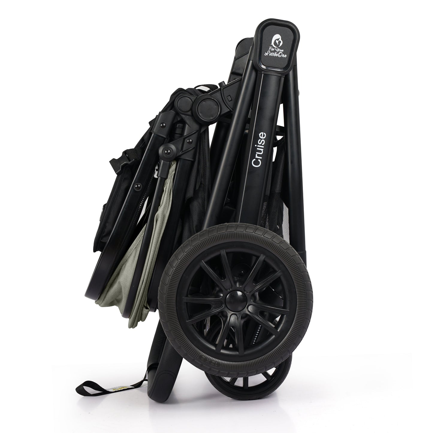 For Your Little One Cruise 3 In 1 Travel System With Car Seat And ISOFIX Base - Pebble Sage (Free Cupholder And Seat Liner Included!)