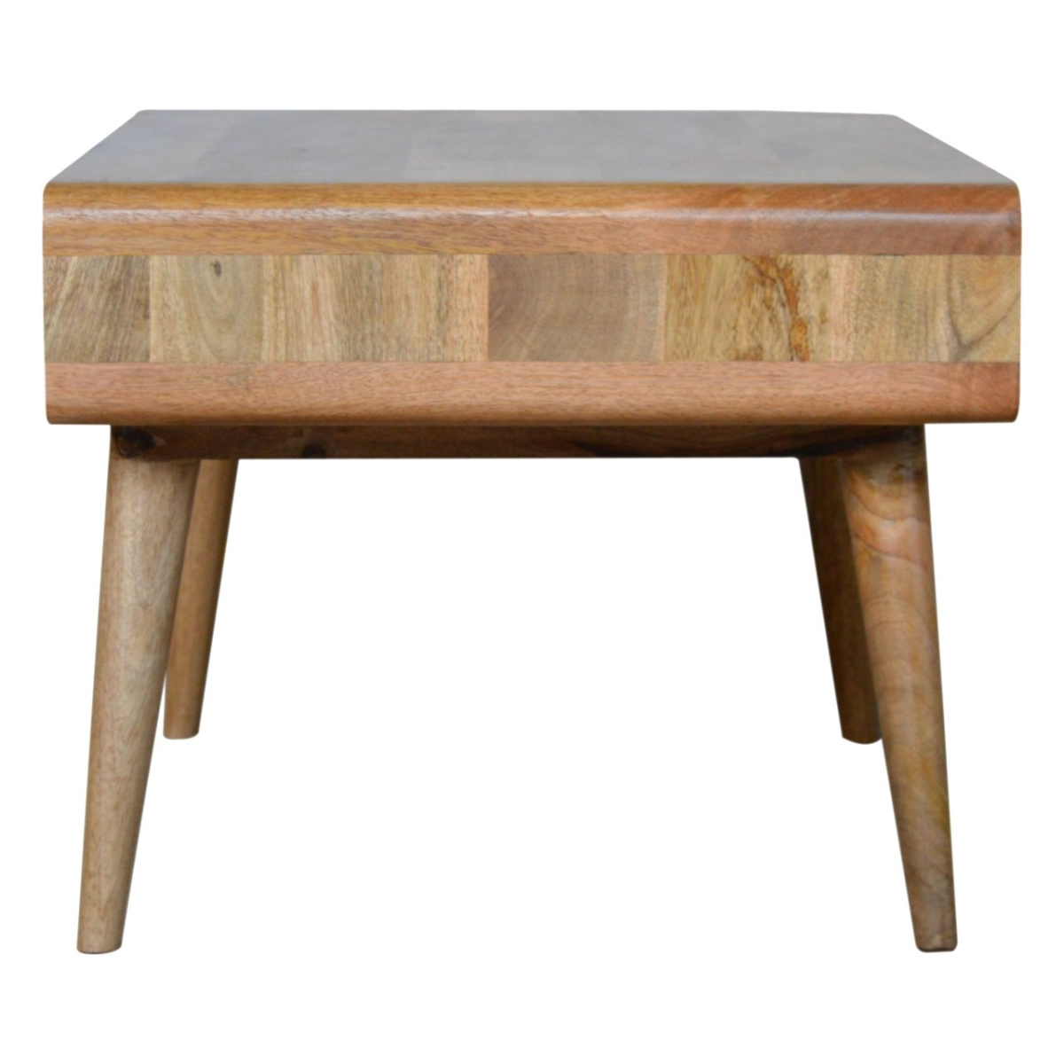 Artisan Furniture Solid Wood Curved Oak-ish Coffee Table