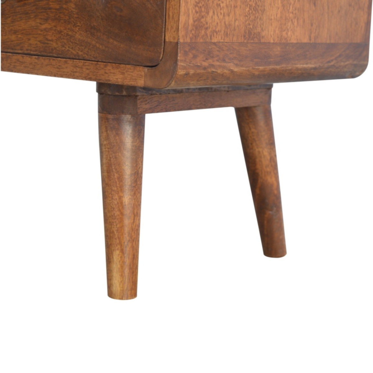 Artisan Furniture Solid Wood Curved Chestnut Media Unit