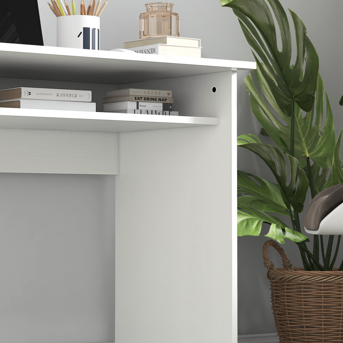 Workstation, 50Lx90Wx74H cm-White