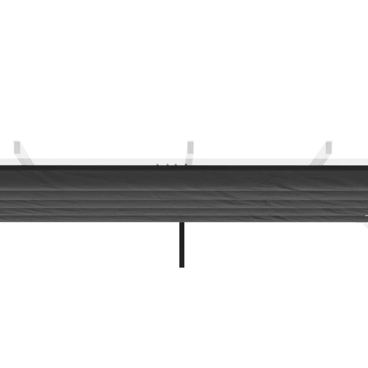 Pergola Shade Cover for 3 x 3m Pergola, Replacement Canopy Fabric Only, Grey