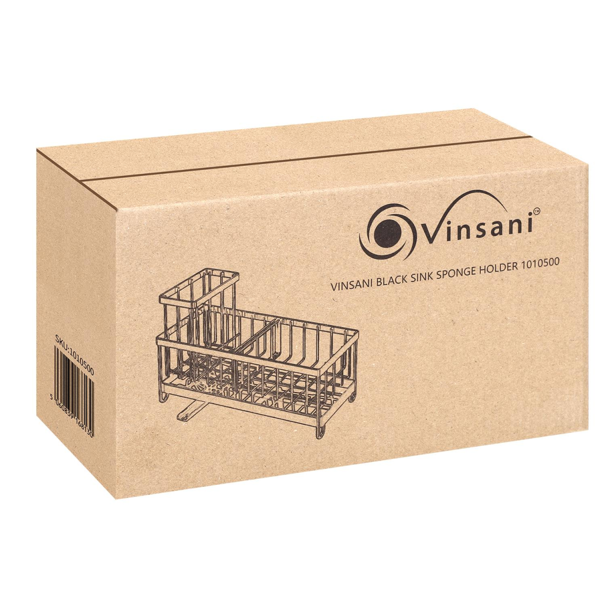VINSANI BLACK SINK SPONGE HOLDER 1010500