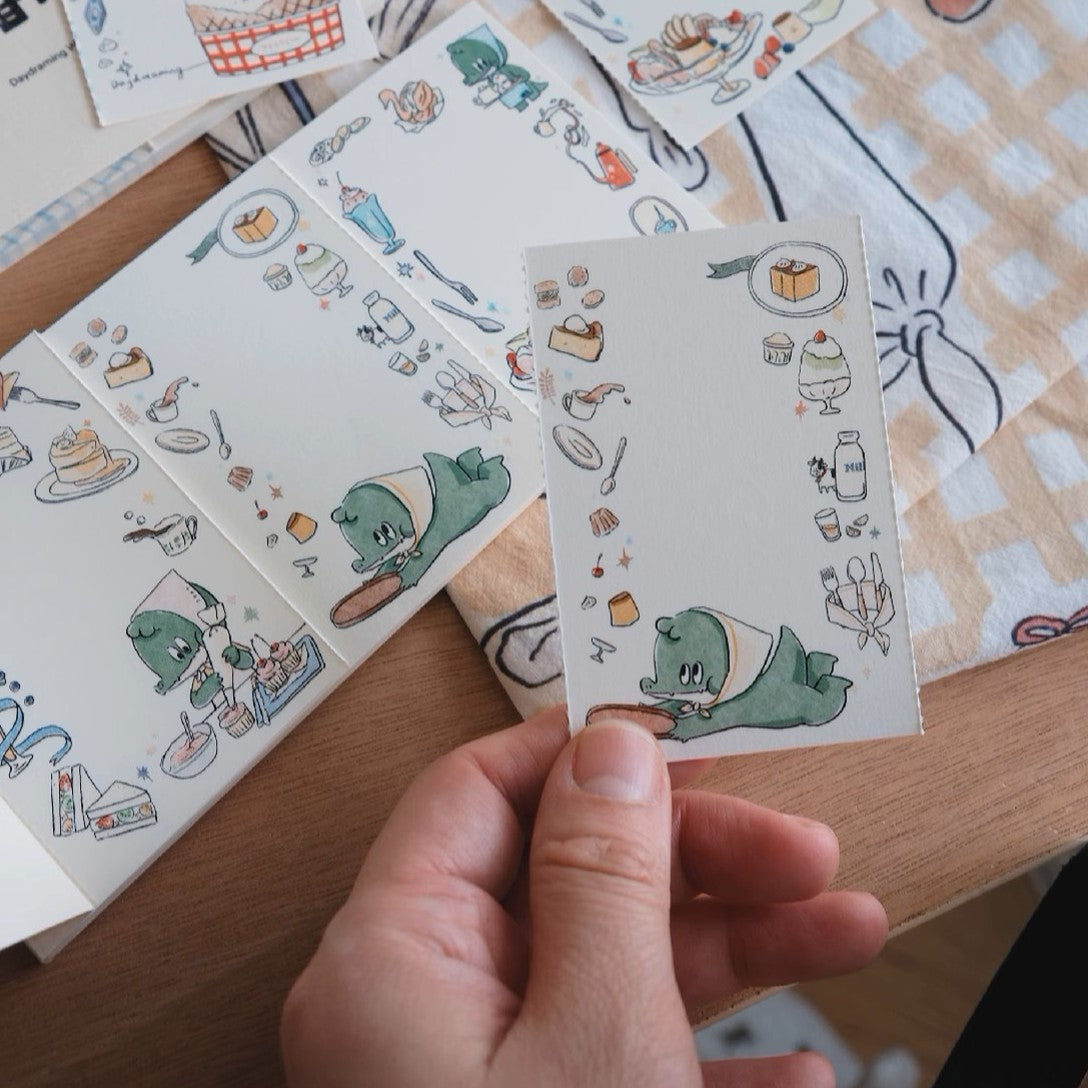 A Gator Life | Lovely Bunny And Crocodile Memo Notepad