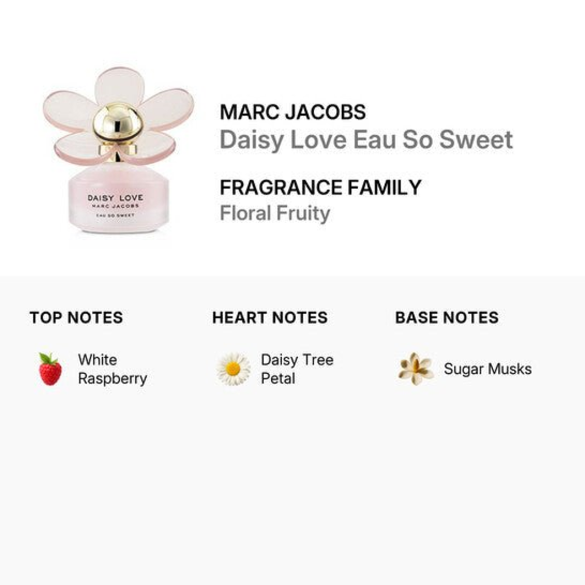 Marc Jacobs Daisy Love Eau So Sweet Eau De Toilette Spray 50ml