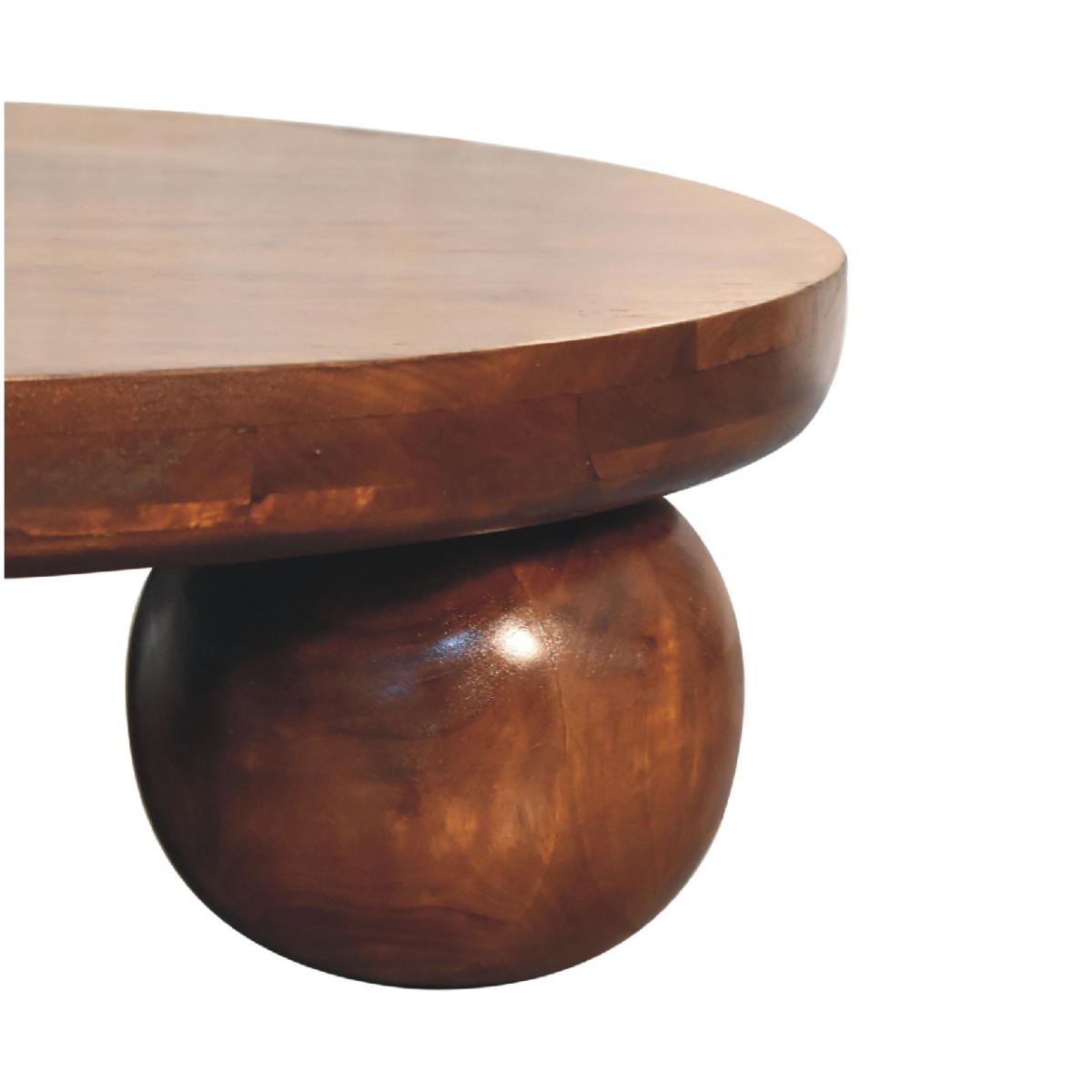 Artisan Furniture Solid Mango Wood Chestnut Central Ball Table