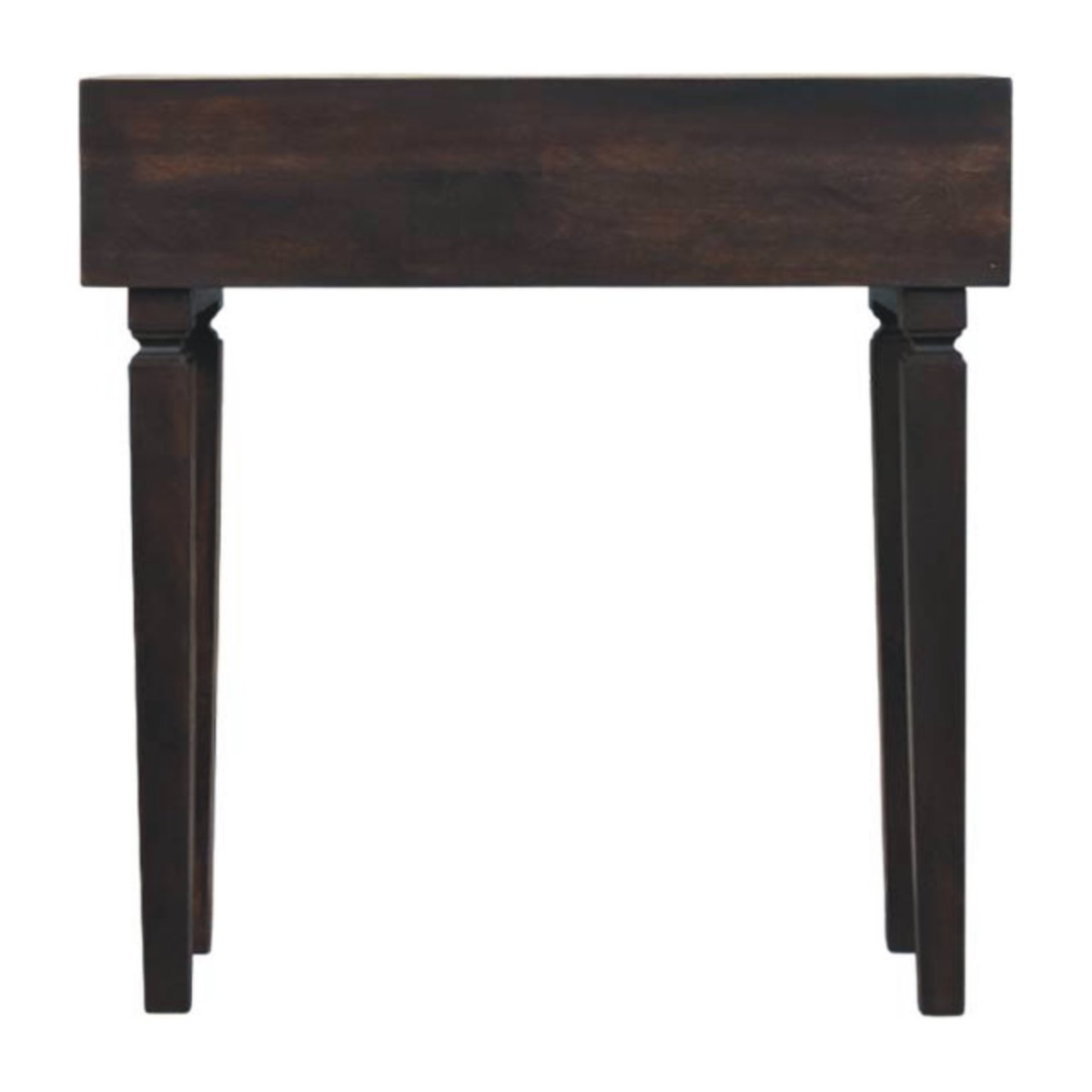 Artisan Furniture Solid Wood Arno Console Table, 2 Drawers, Dark Brown