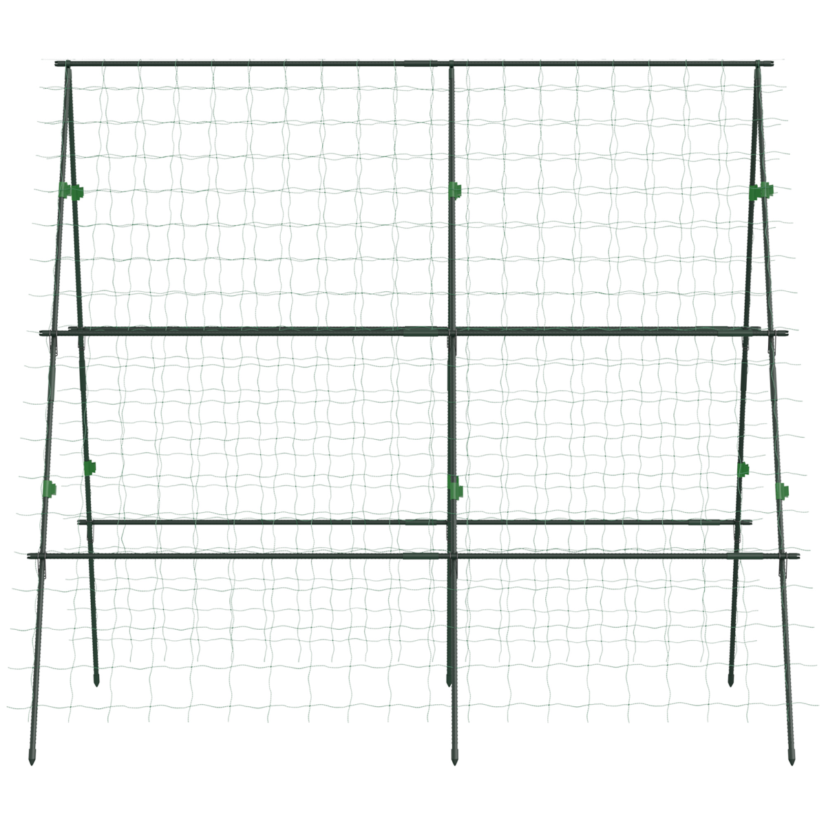 Outsunny A-Frame Trellis Plant Support for Vegetables, Flowers, Fruit