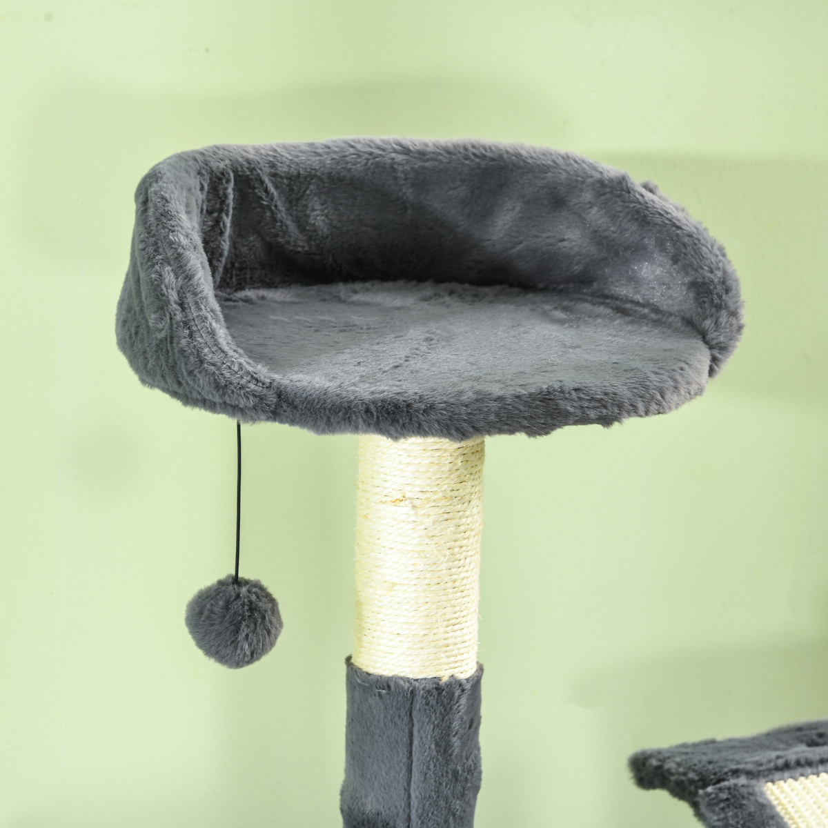 PawHut 177cm Cat Tree for Indoor Cats, Modern Cat Tower with Hammock - Dark Grey