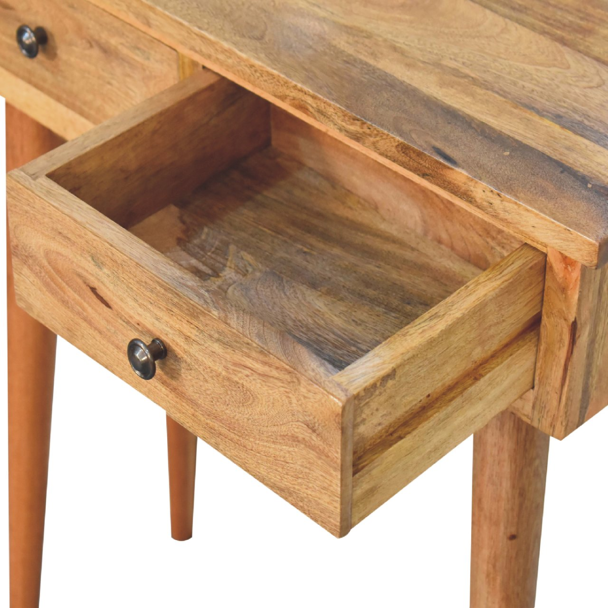 Artisan Furniture Solid Wood Mini Oak-ish Hallway Console Table