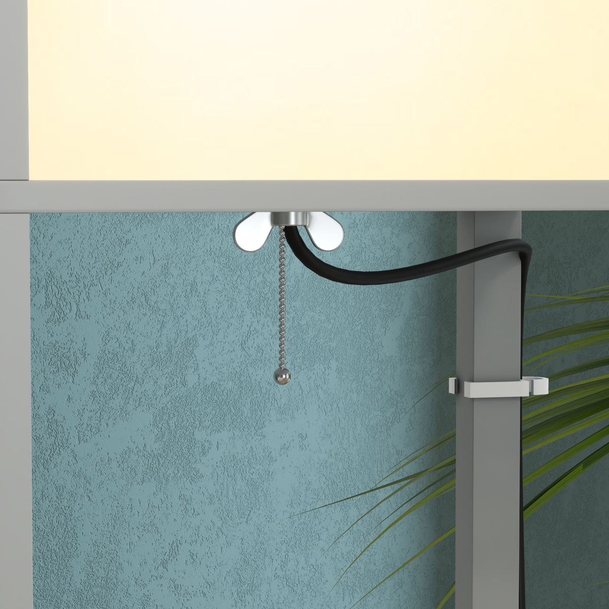 HOMCOM Shelf Floor Lamp with Dual Light, for Living Room, Bedroom