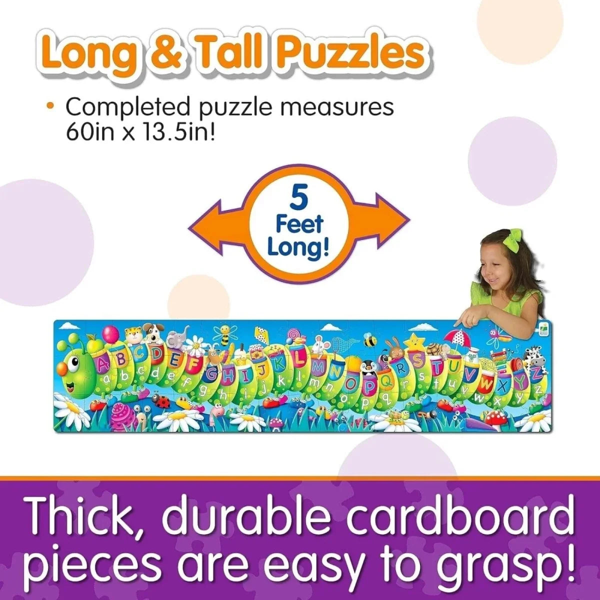 Long & Tall Puzzle ABC Caterpillar Letters
