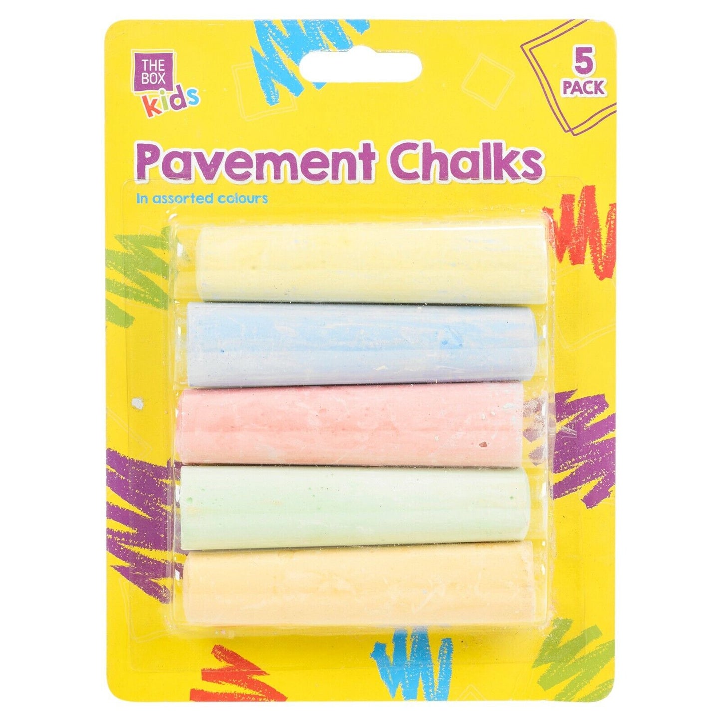 15 or 54 Piece Coloured Chalk Set Pavement Blackboard Children'S Gift Pub in Box