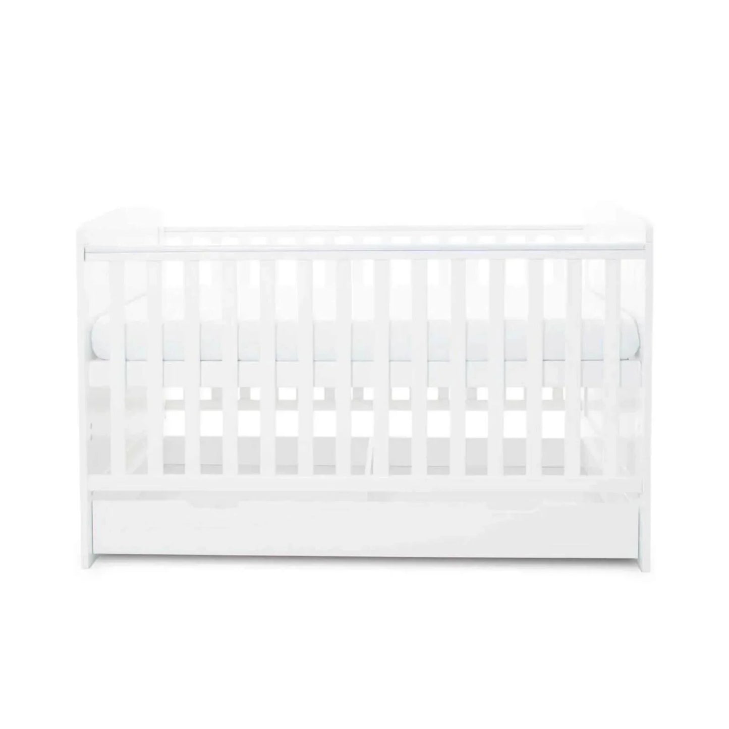 Ickle Bubba Coleby Classic Cot Bed & Under Drawer White - Without Mattress