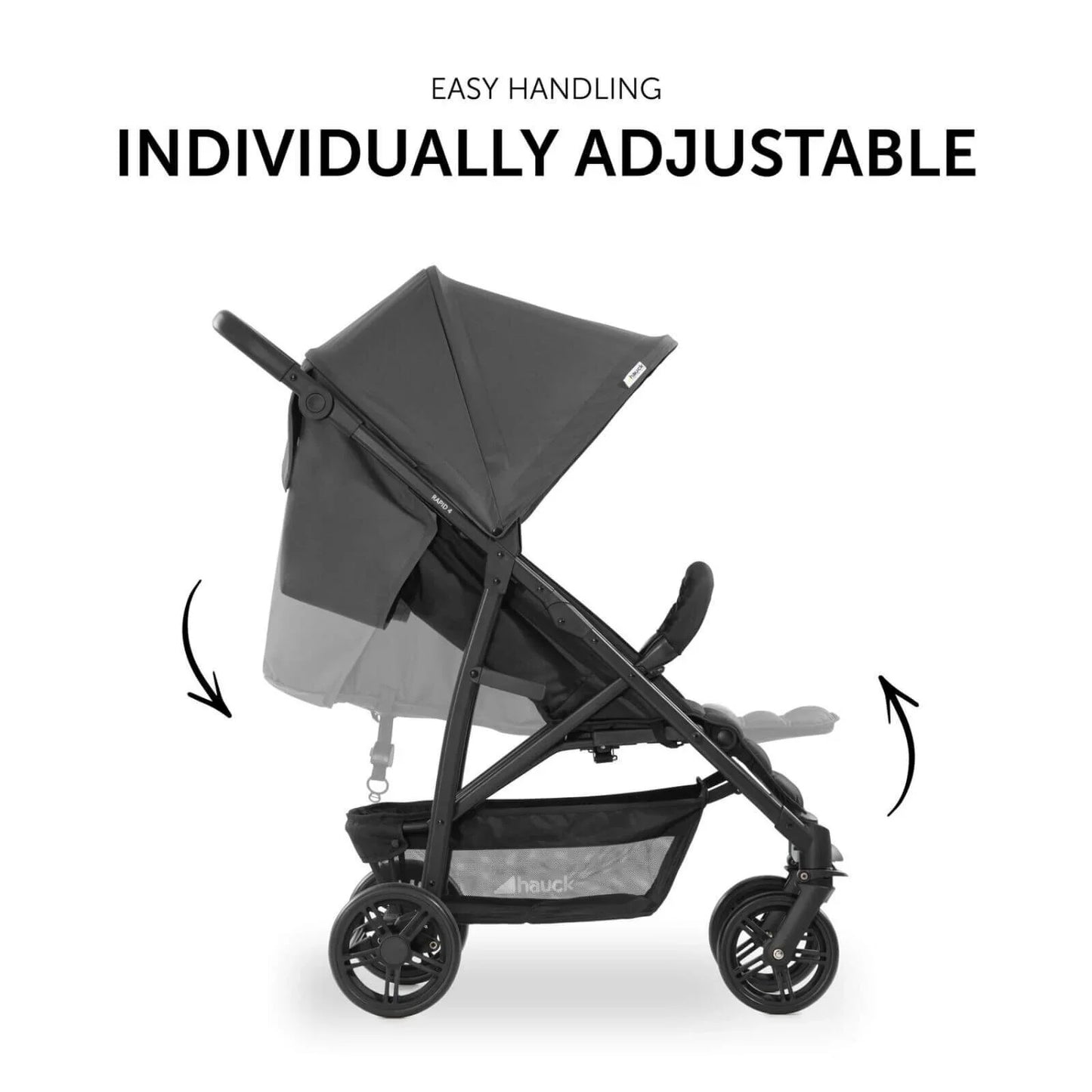 Hauck Rapid 4 Trioset - Grey