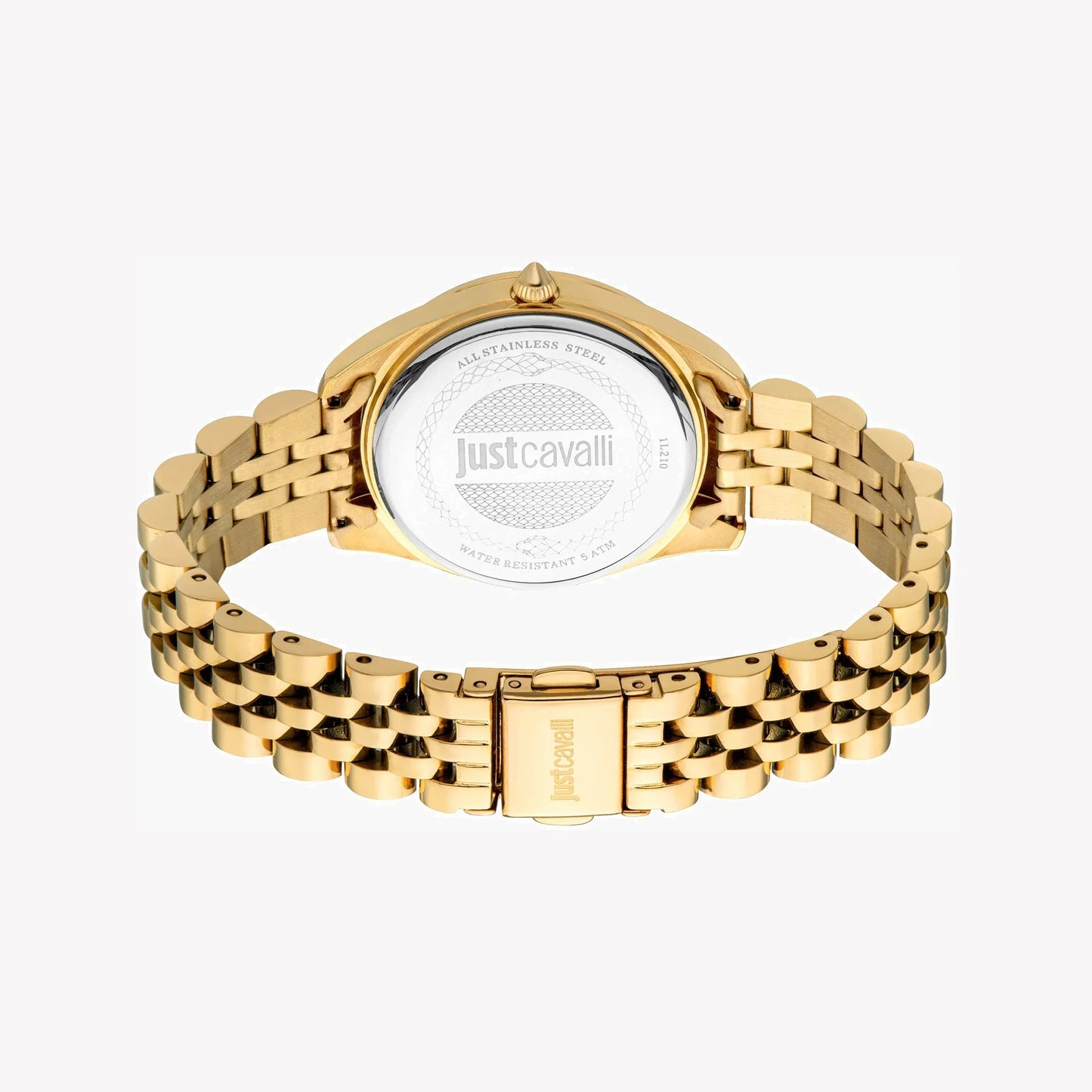 Just Cavalli Women's Gold Stainless Steel Watch, Green Dial | Jc1l148m0012