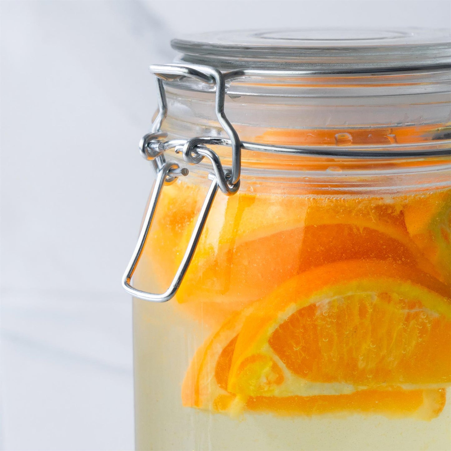 3pc Glass Storage Air tight Jar Set with Embossed Heart Detail