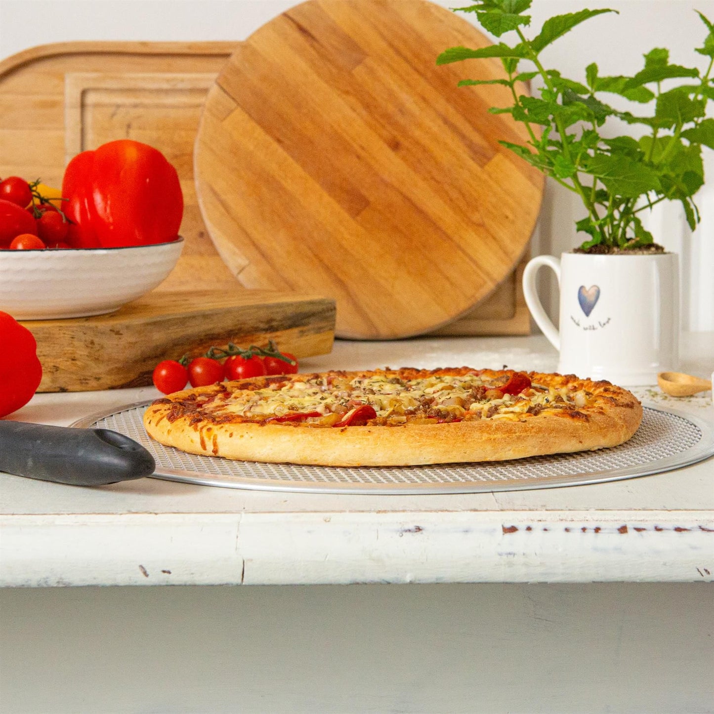 14" Aluminium Pizza Screen