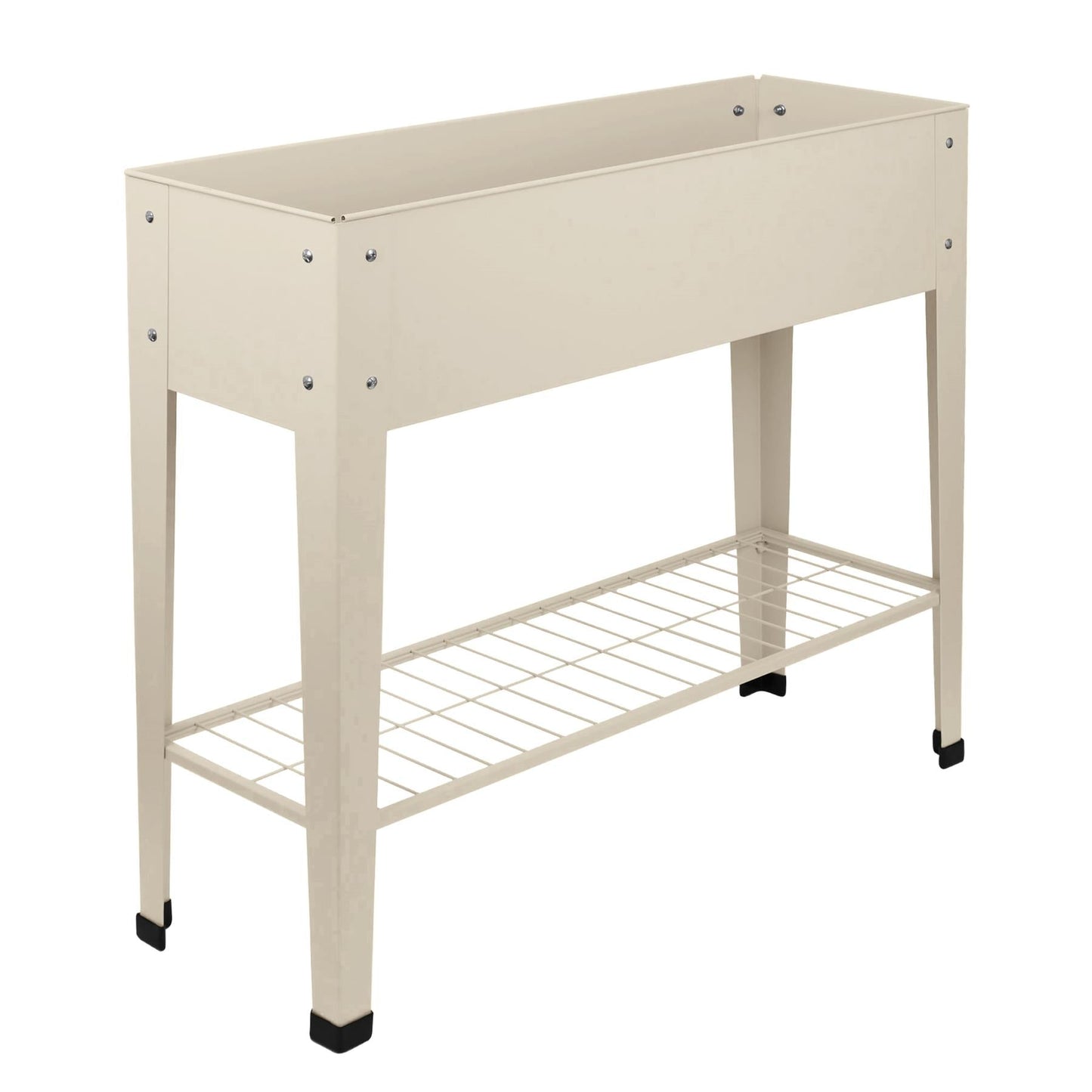 Elevated Raised Garden Bed with Legs & Storage Shelf