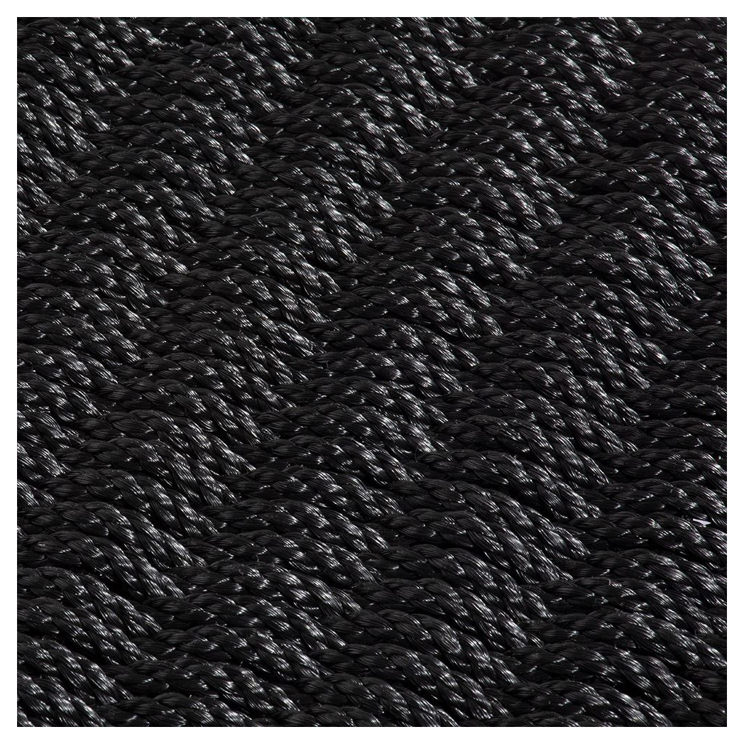 Didsbury Braided Polypropylene 45x75cm Charcoal Doormat