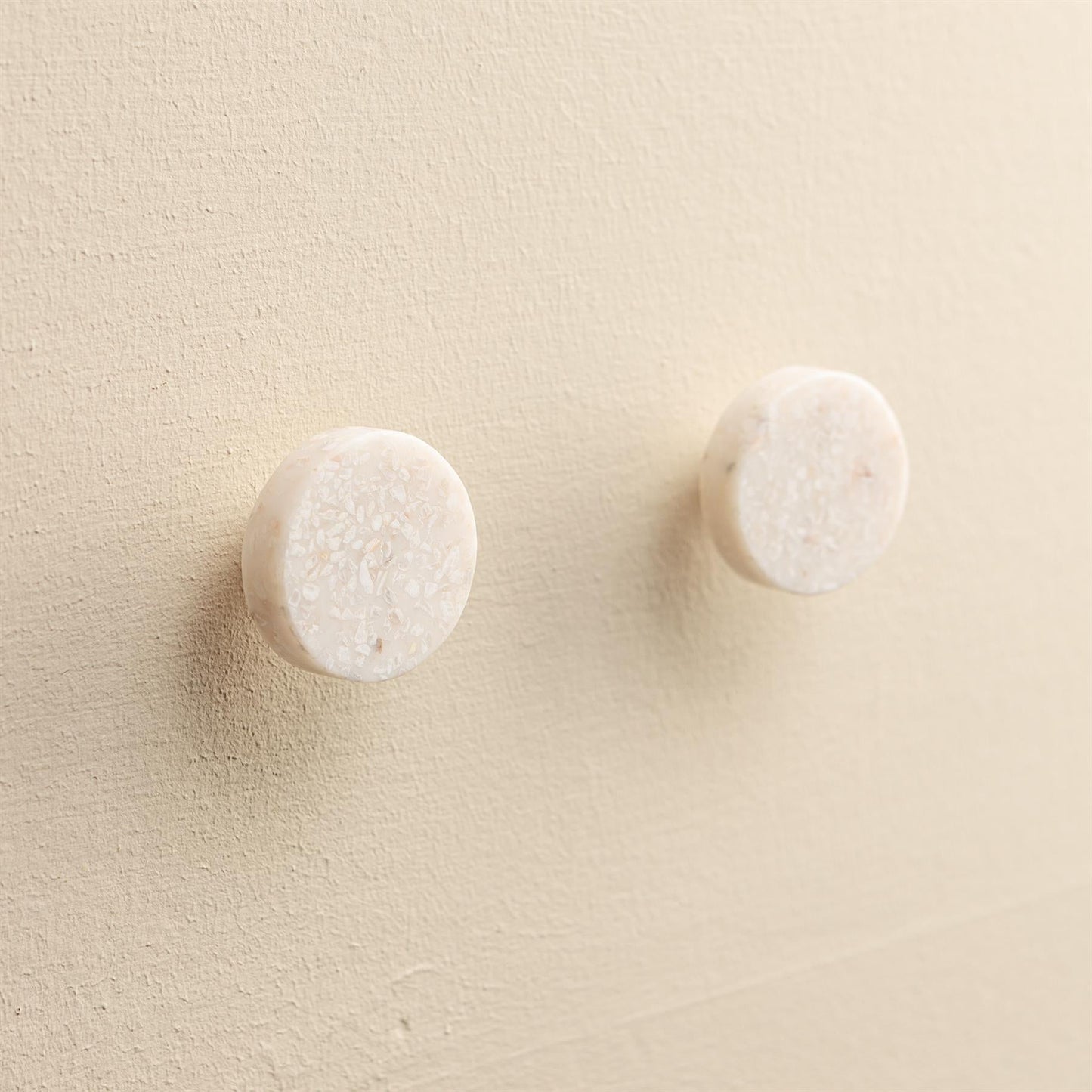 Farida Grey Marble Resin Round Drawer Knobs
