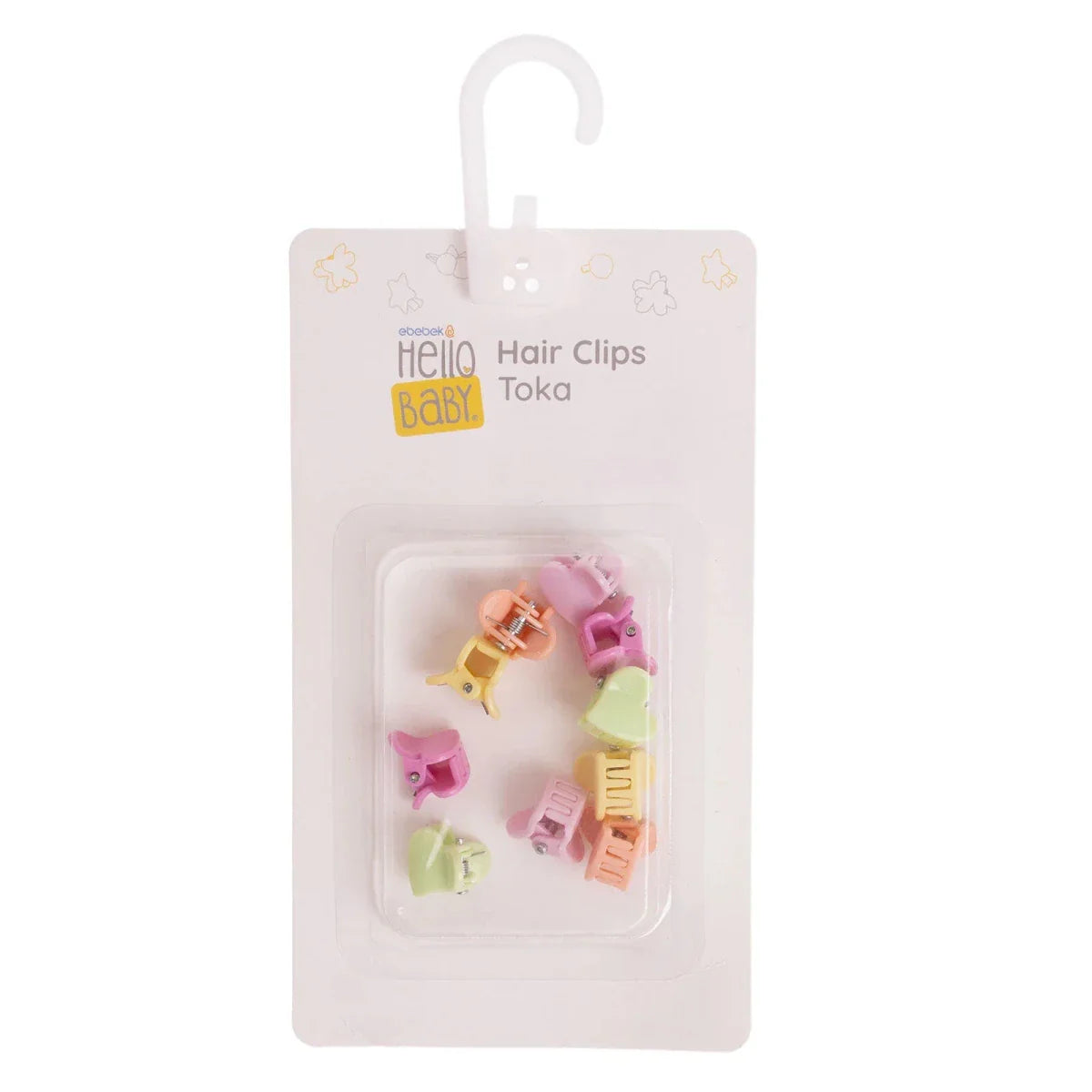 HelloBaby Hair Clips Girls - Mixcolor Printed