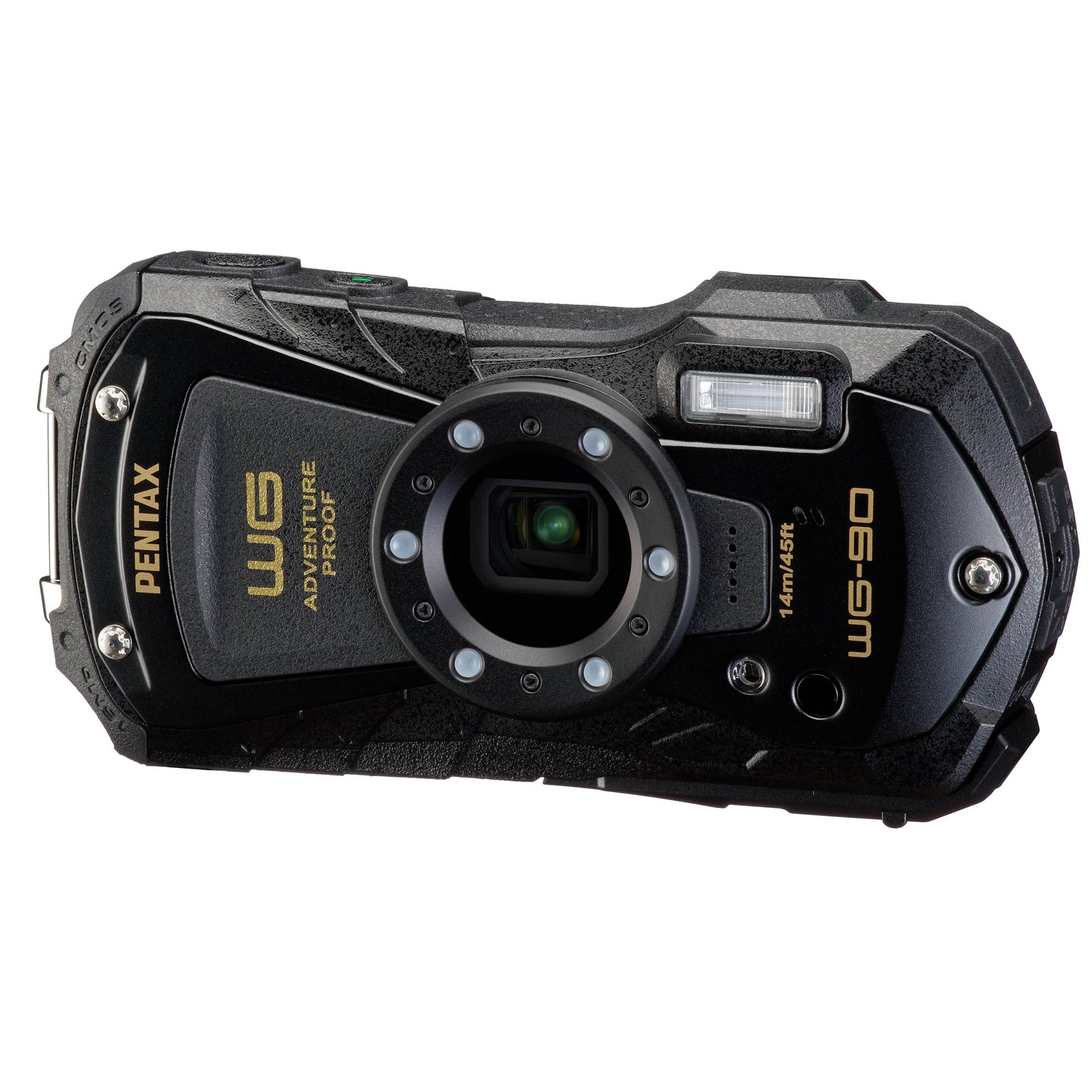 Pentax WG-90 16MP 5x Zoom Tough Compact Camera - Black