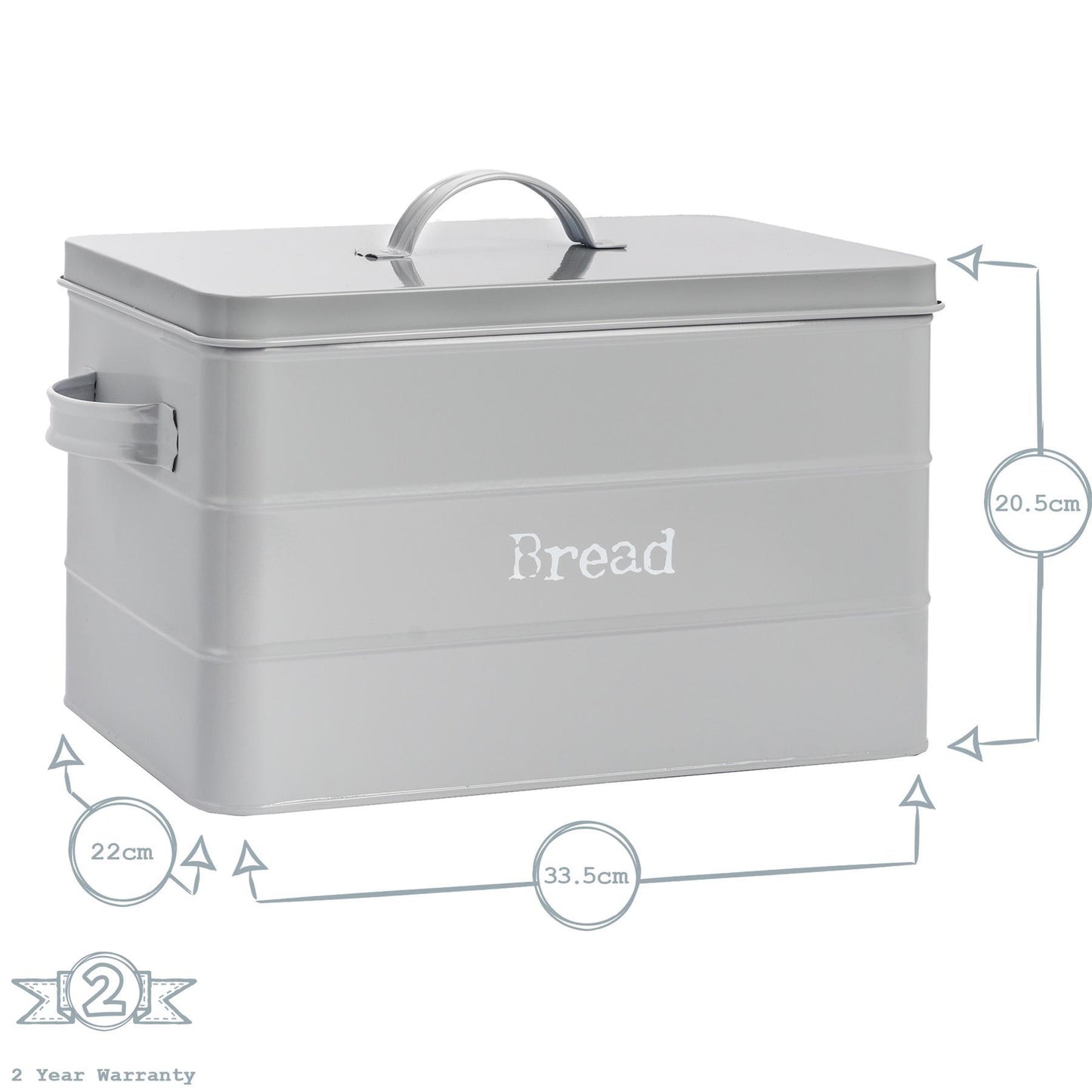 Vintage Metal Bread Bin
