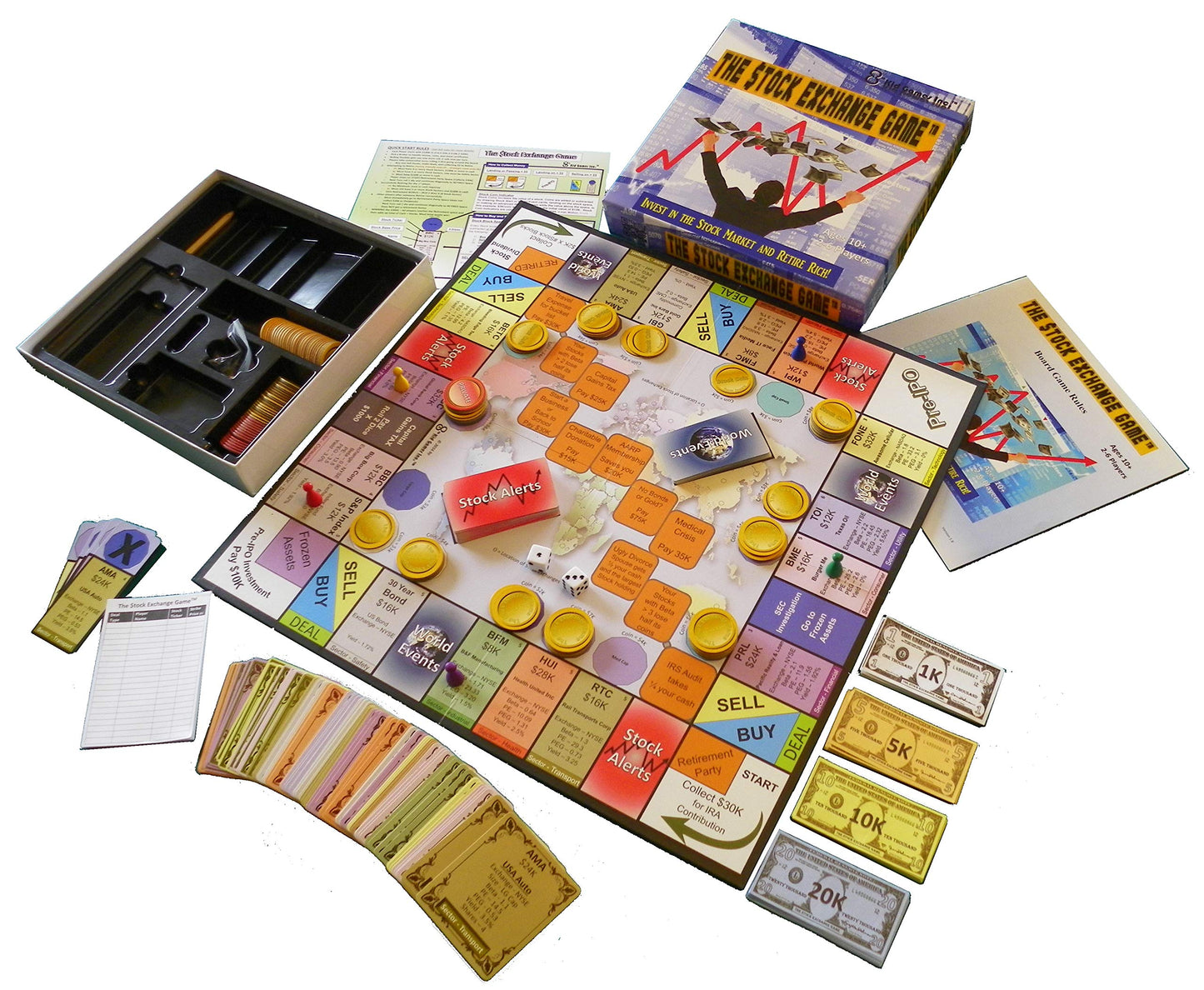 8th Kid Games Stock Exchange Game – Real Market Action Made Easy, Educational & Fun for Families