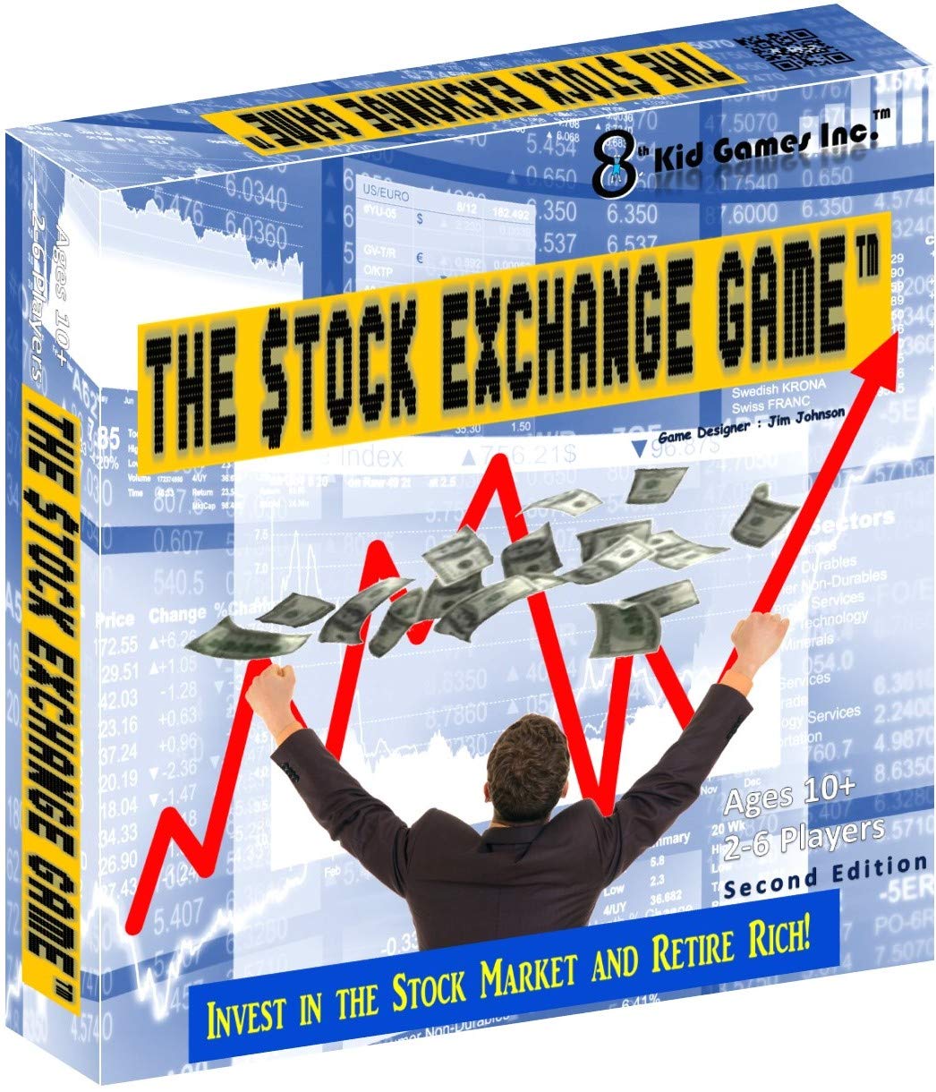 8th Kid Games Stock Exchange Game – Real Market Action Made Easy, Educational & Fun for Families